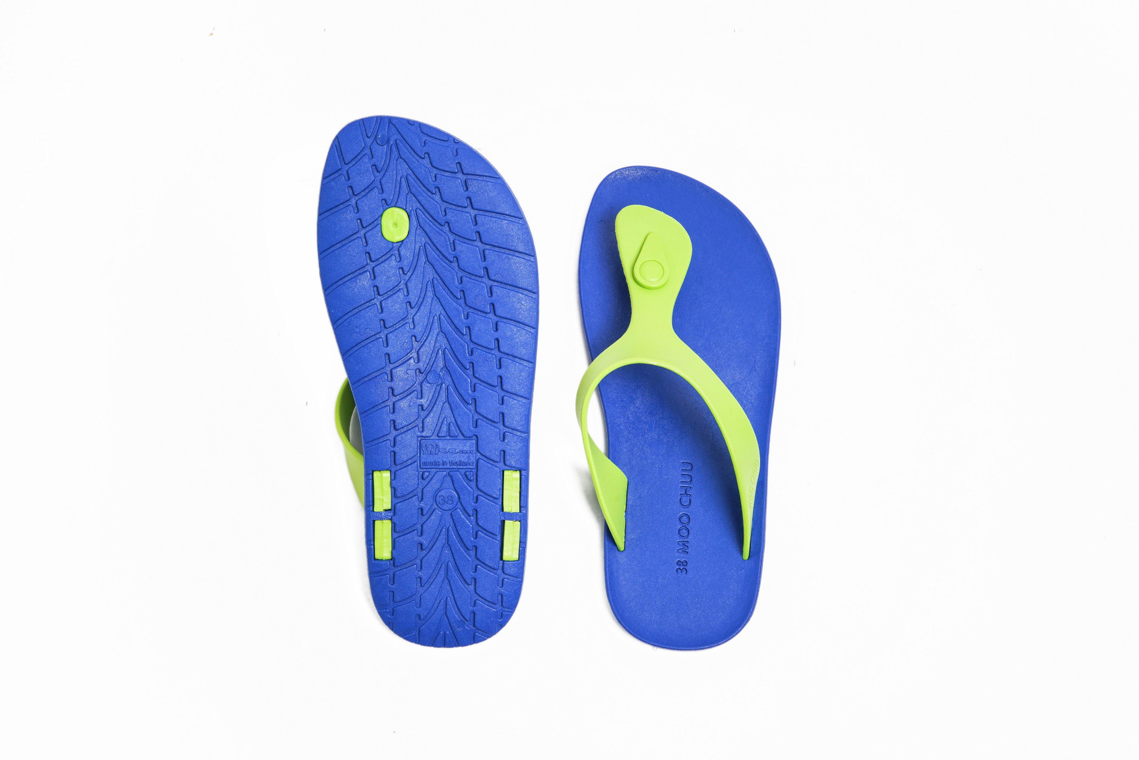 Candy Blue Sole Lime Strap - Moo Chuu India