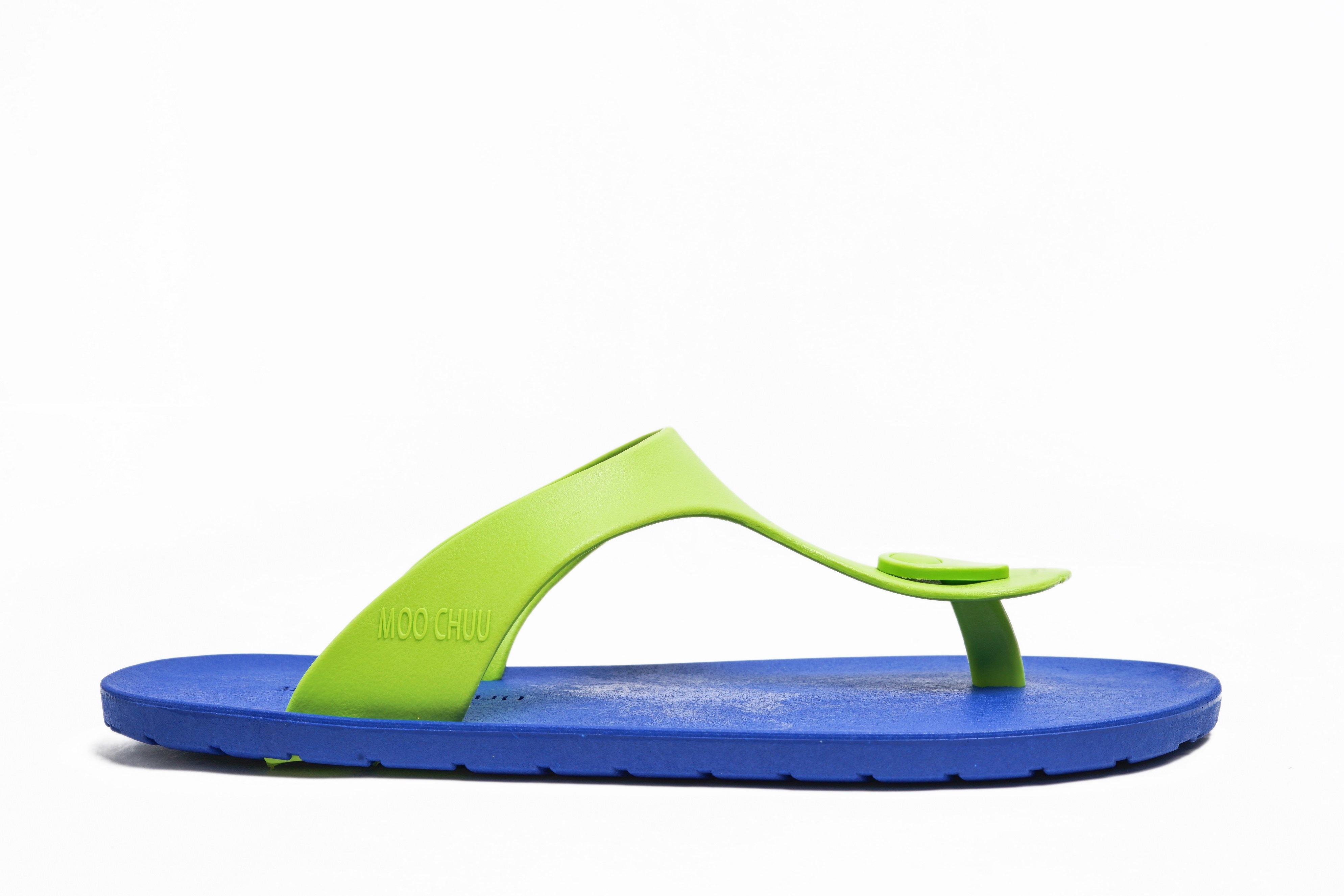 Candy Blue Sole Lime Strap - Moo Chuu India