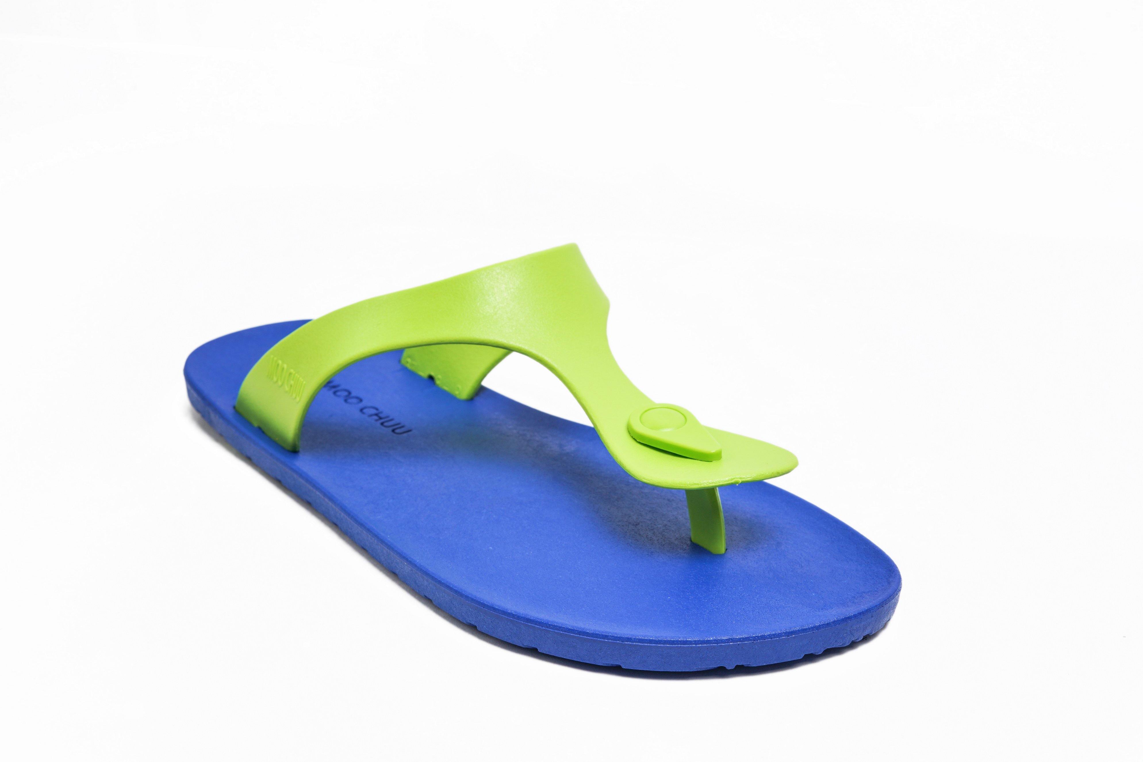 Candy Blue Sole Lime Strap - Moo Chuu India