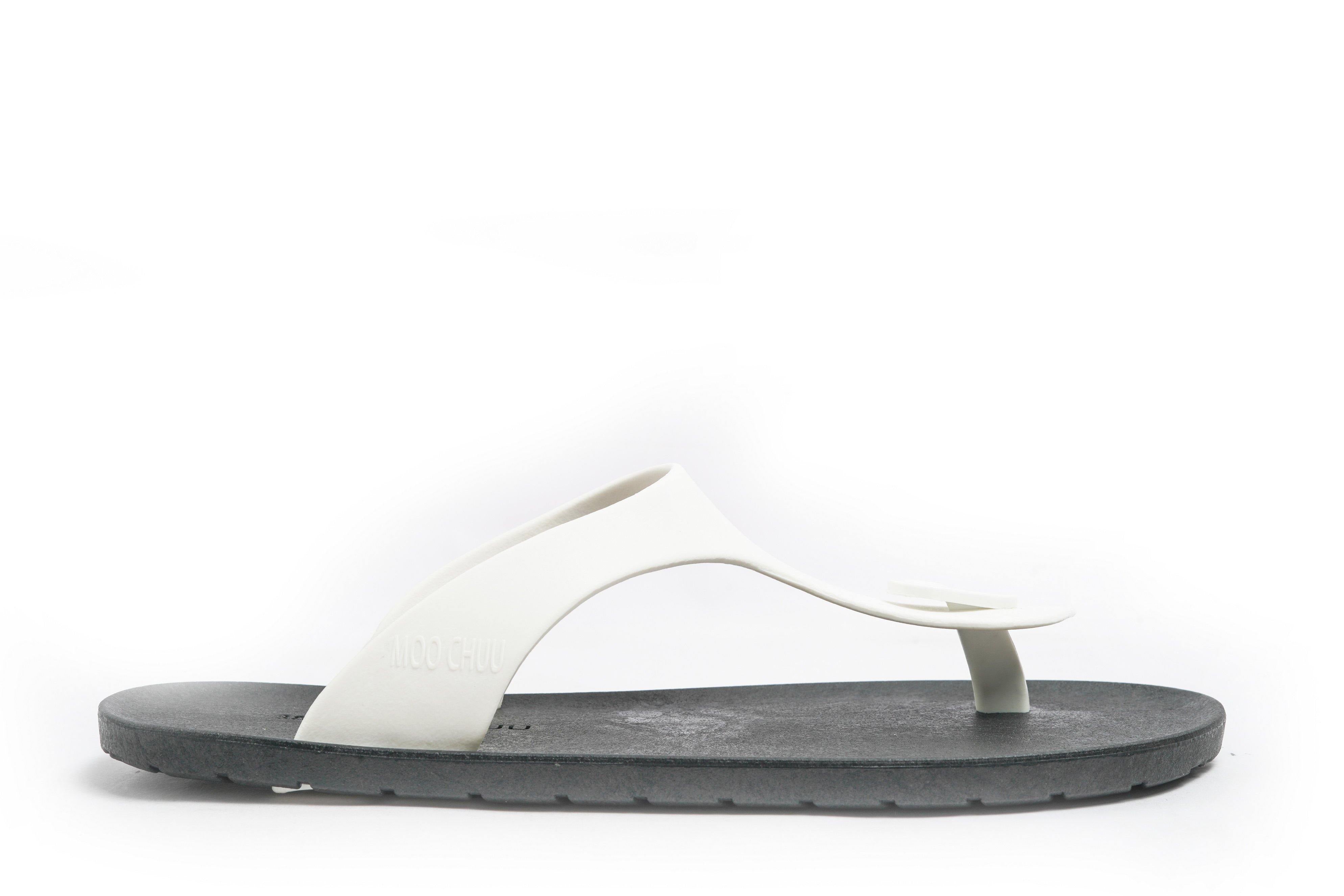 Candy Black Sole White Strap - Moo Chuu India