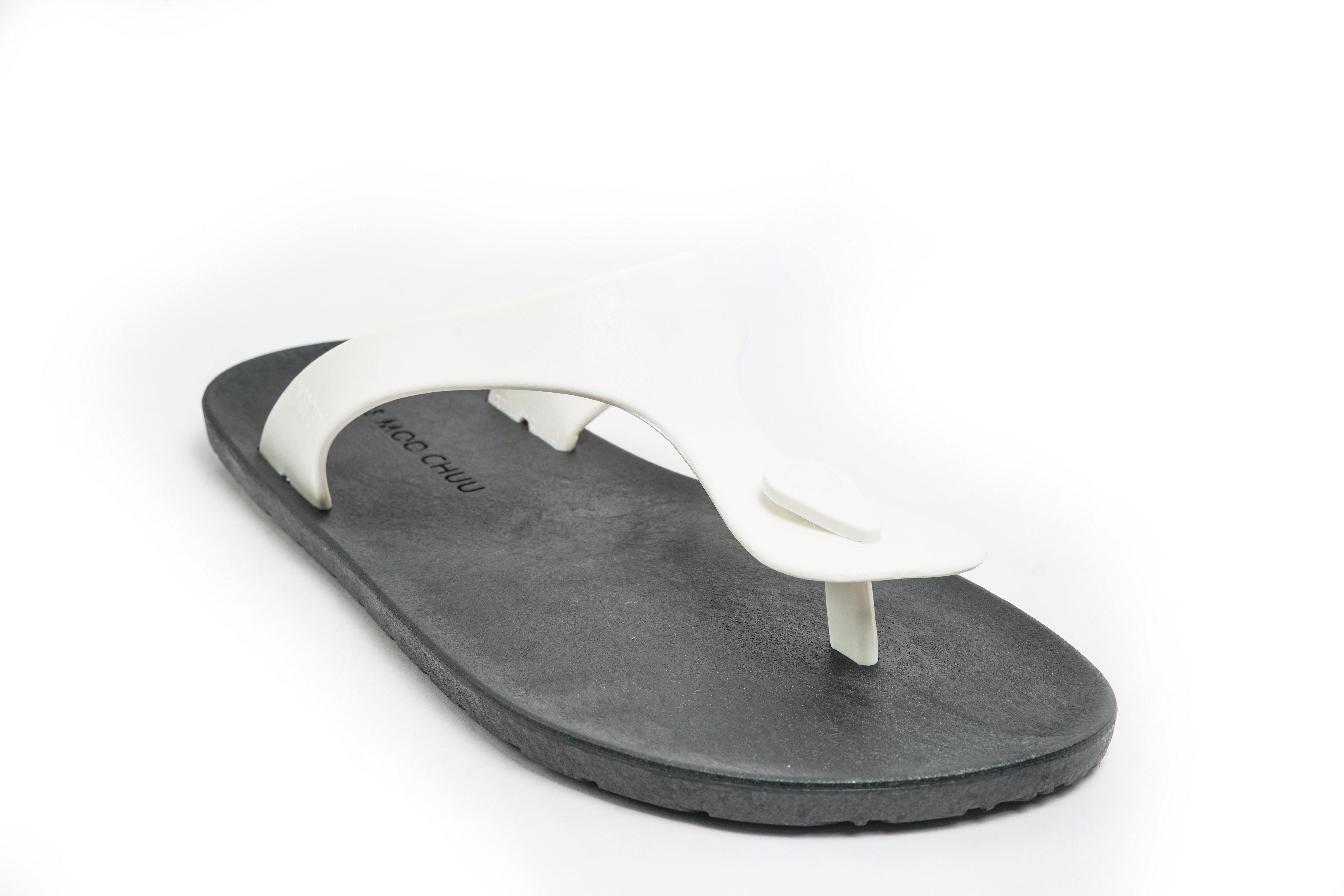 Candy Black Sole White Strap - Moo Chuu India