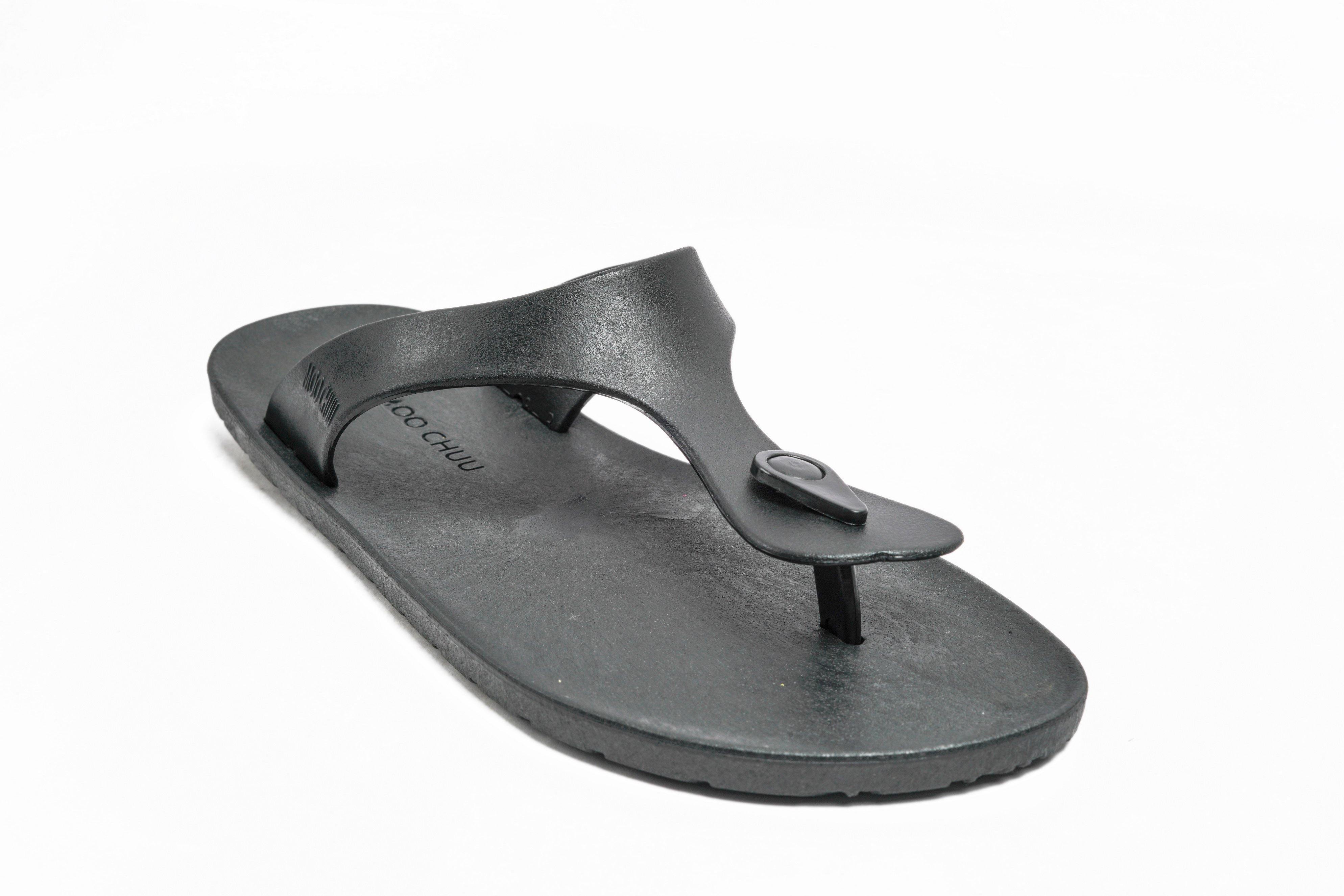 Candy Black Sole Black Strap - Moo Chuu India
