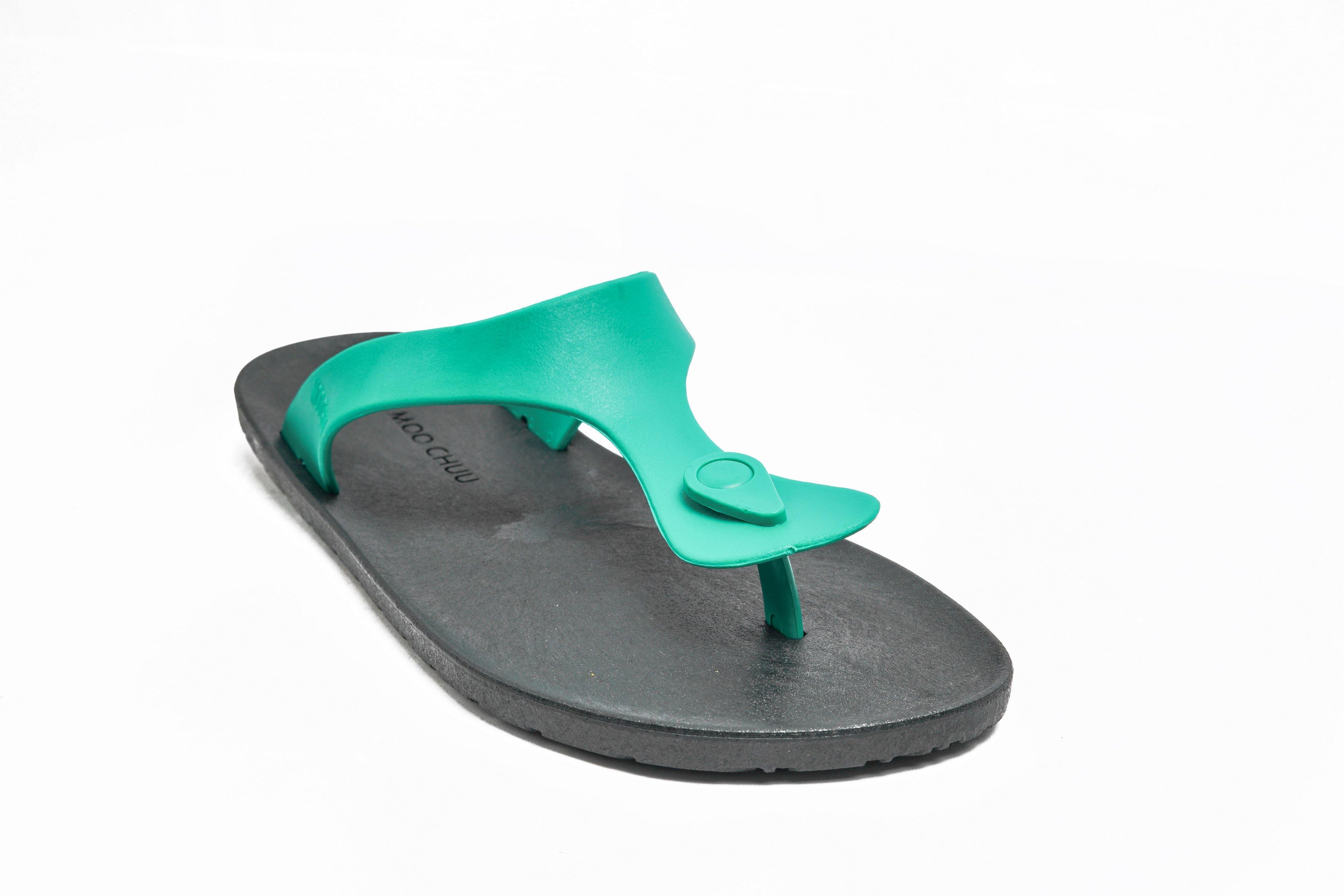 Candy Black Sole Green Strap - Moo Chuu India