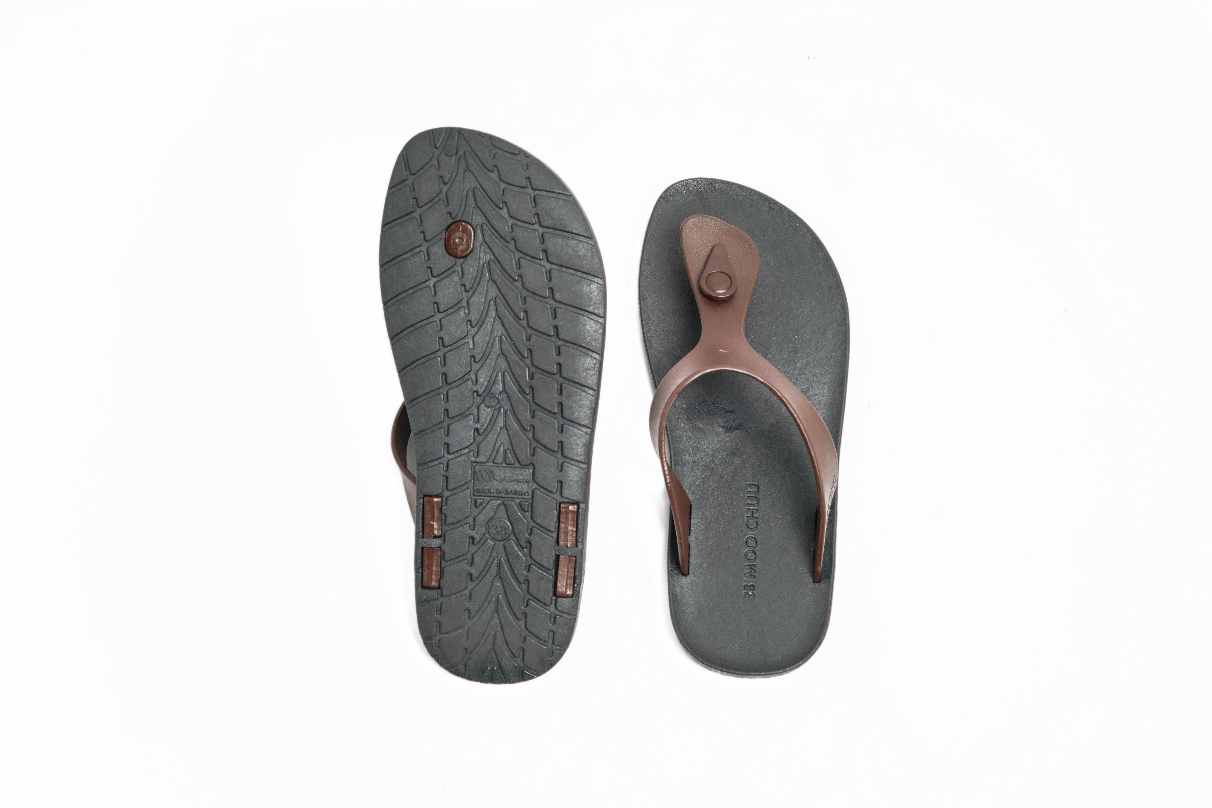 Candy Black Sole Brown Strap - Moo Chuu India