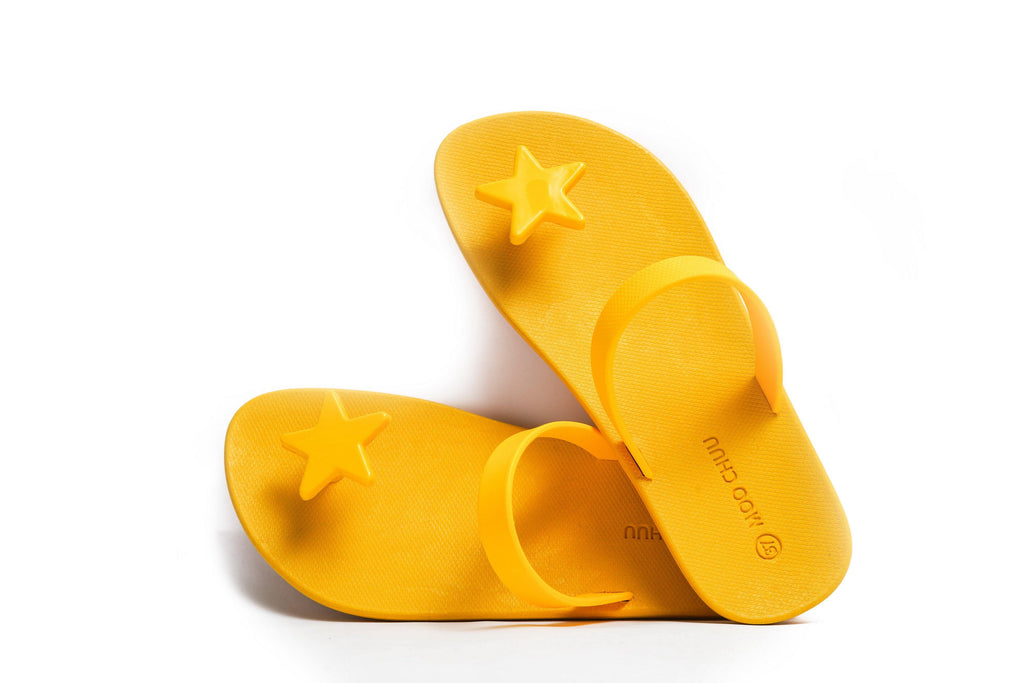 Sweety Star Yellow Sole Yellow Strap - Moo Chuu India