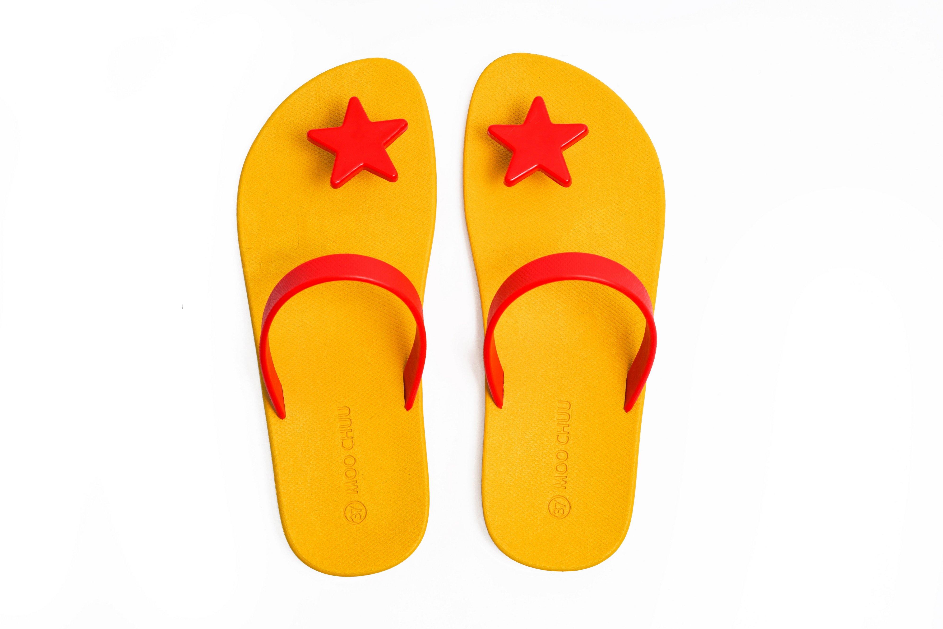 Sweety Star Yellow Sole Red Strap - Moo Chuu India