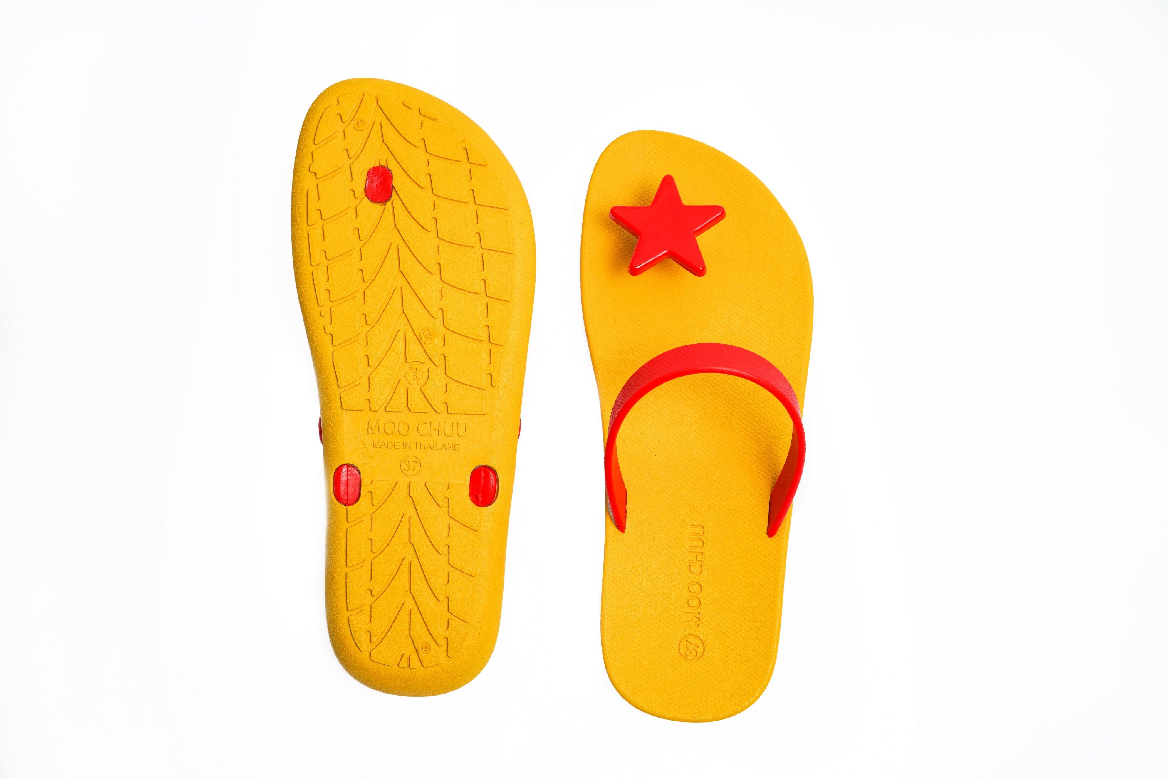 Sweety Star Yellow Sole Red Strap - Moo Chuu India