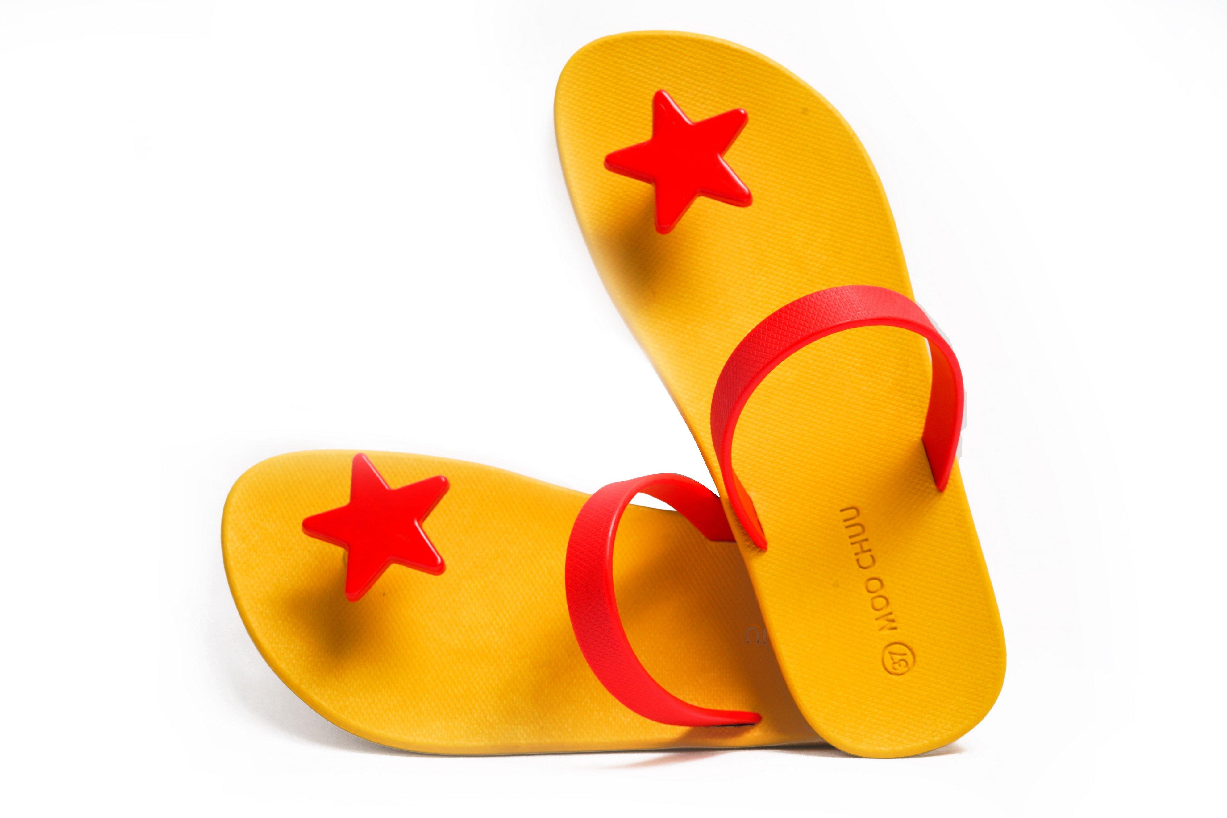 Sweety Star Yellow Sole Red Strap - Moo Chuu India