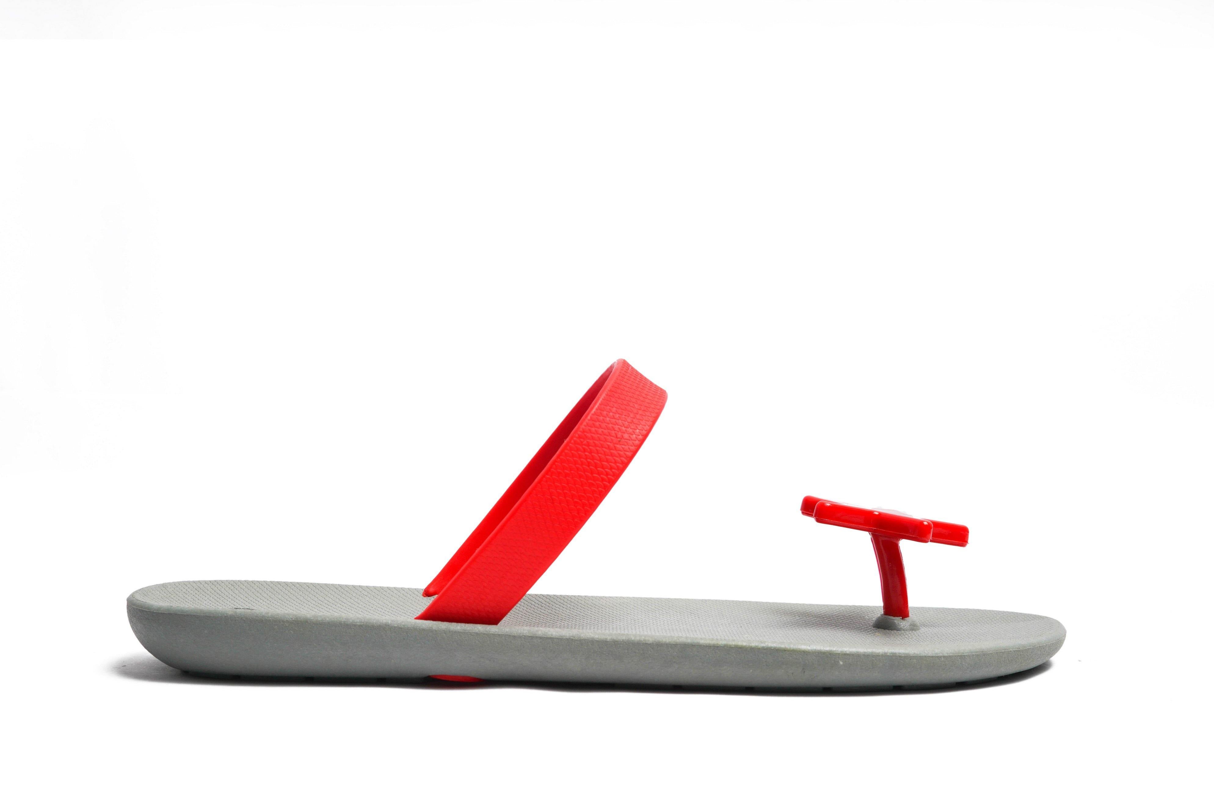 Sweety Star Grey Sole Red Strap - Moo Chuu India