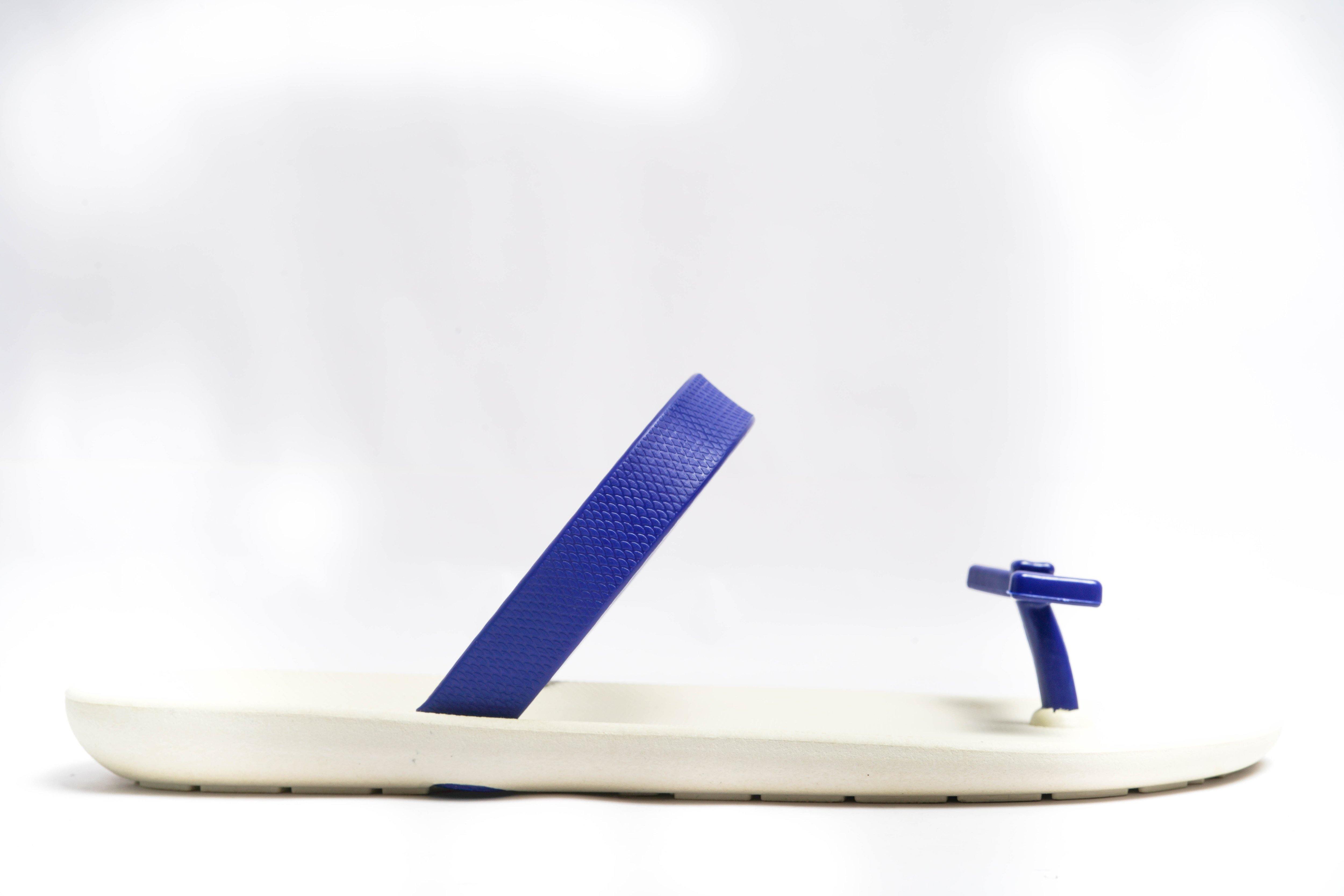 Sweety Bow White Sole Blue Strap - Moo Chuu India