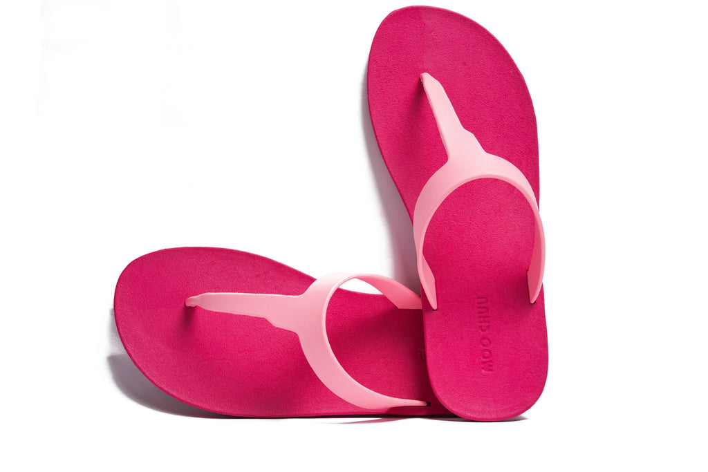 Thongs Pink Sole Light Pink Strap - Moo Chuu India