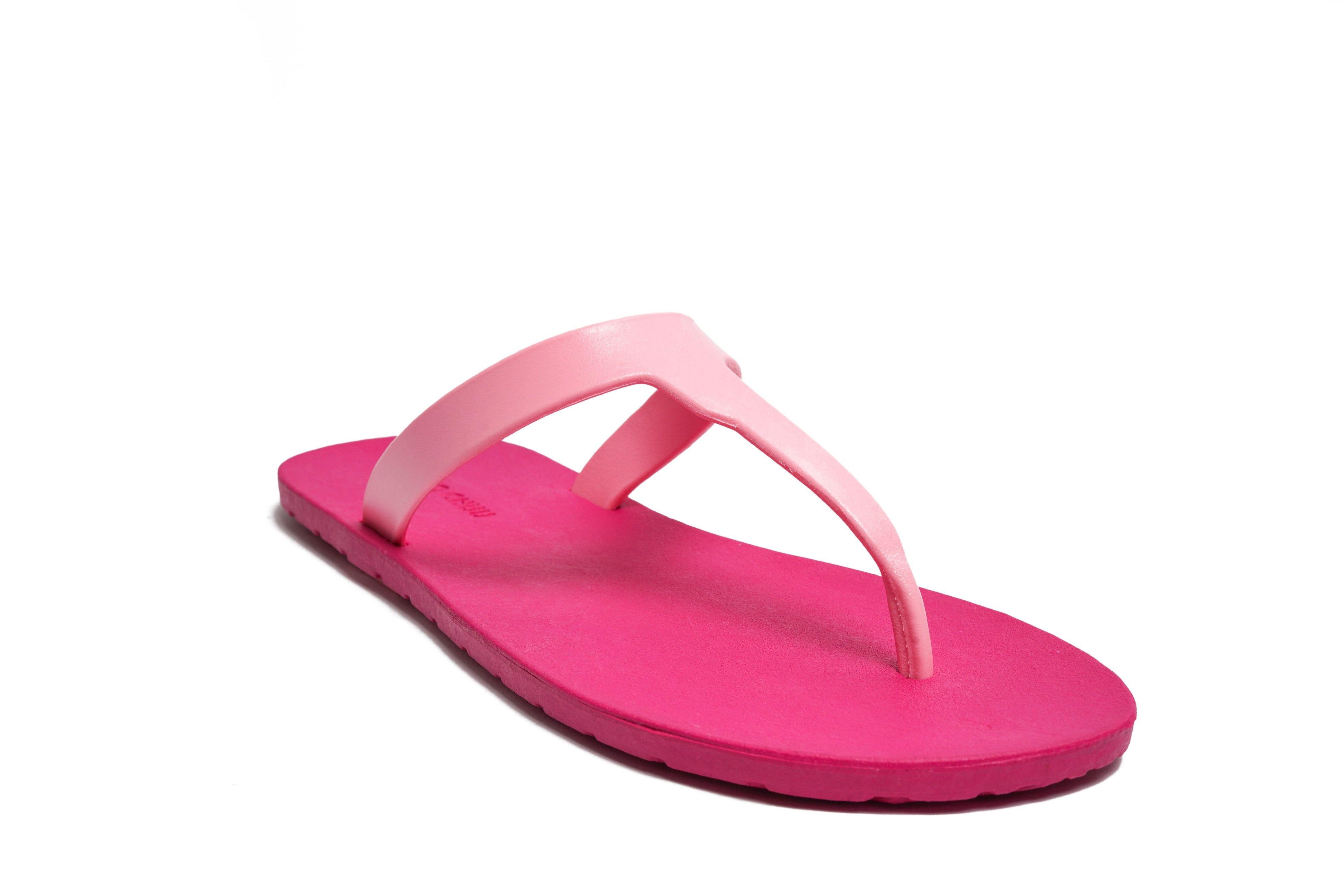 Thongs Pink Sole Light Pink Strap - Moo Chuu India