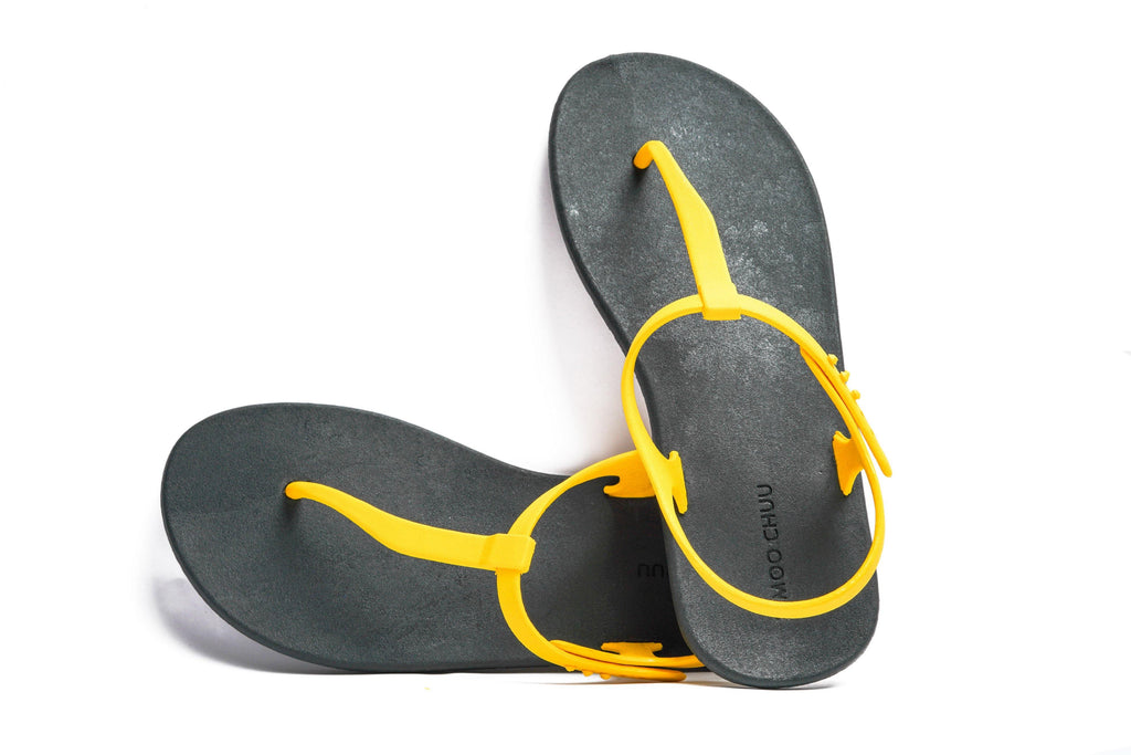 Saily Black Sole Yellow Strap - Moo Chuu India