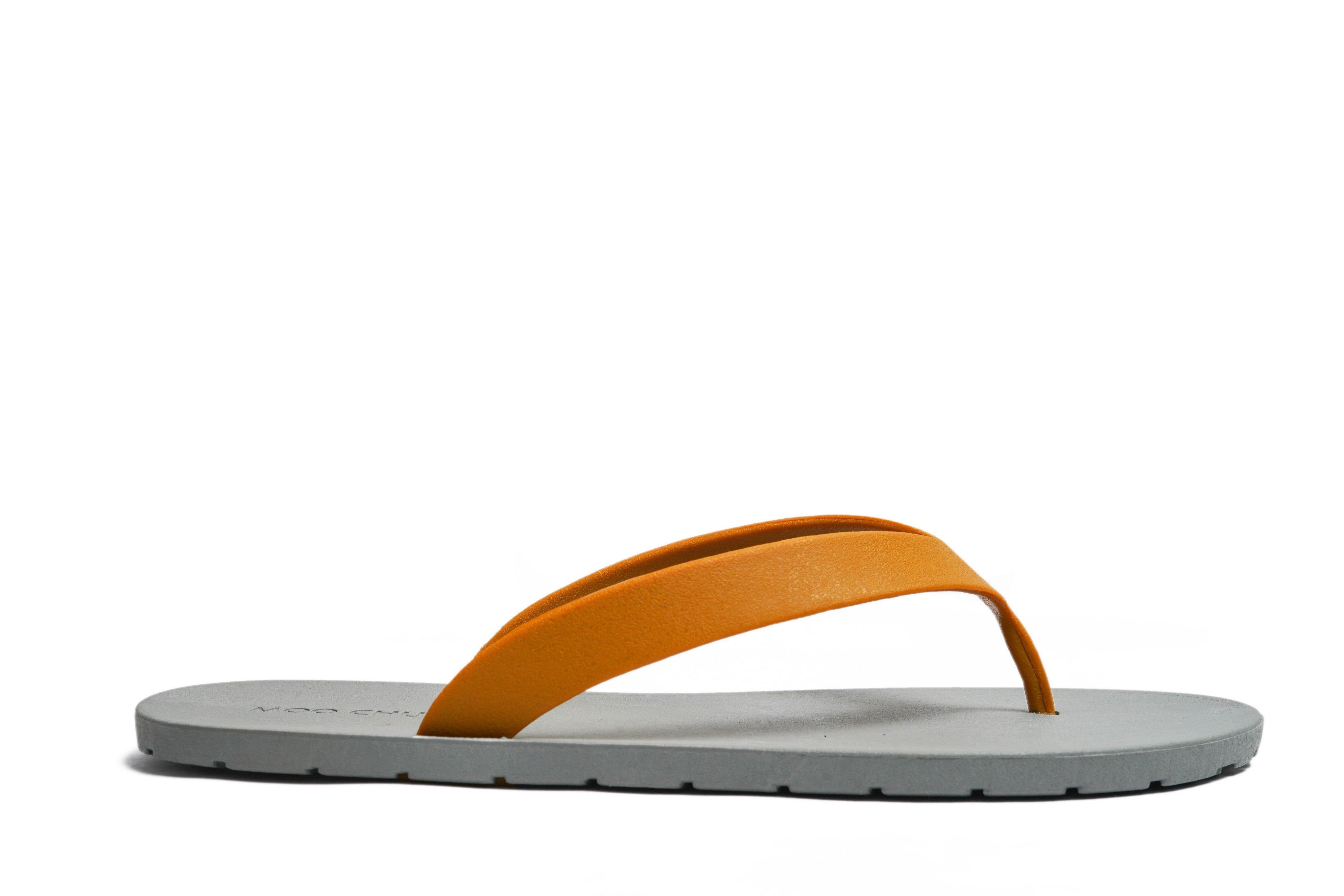Flippy Grey Sole Caramel Strap - Moo Chuu India