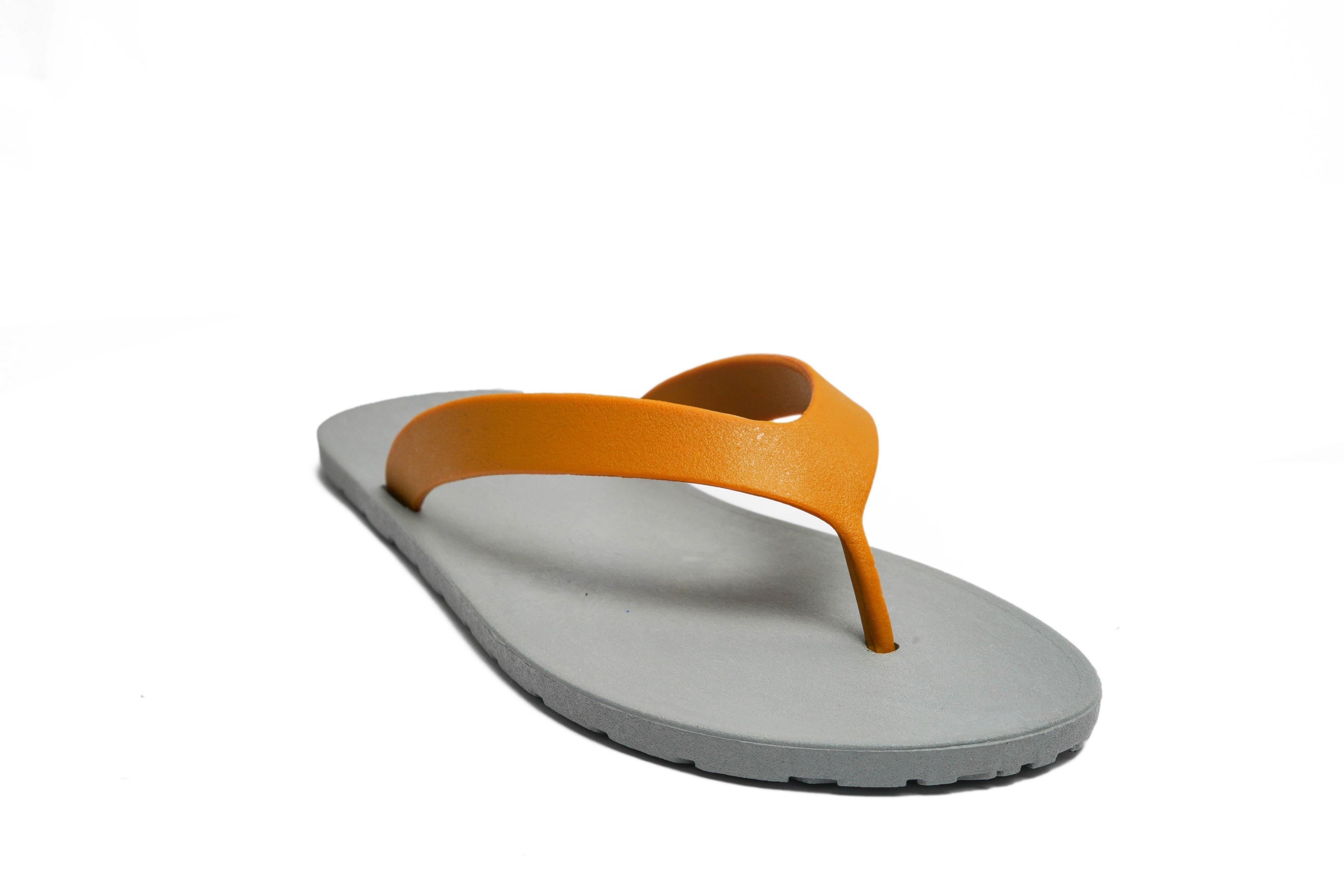 Flippy Grey Sole Caramel Strap - Moo Chuu India