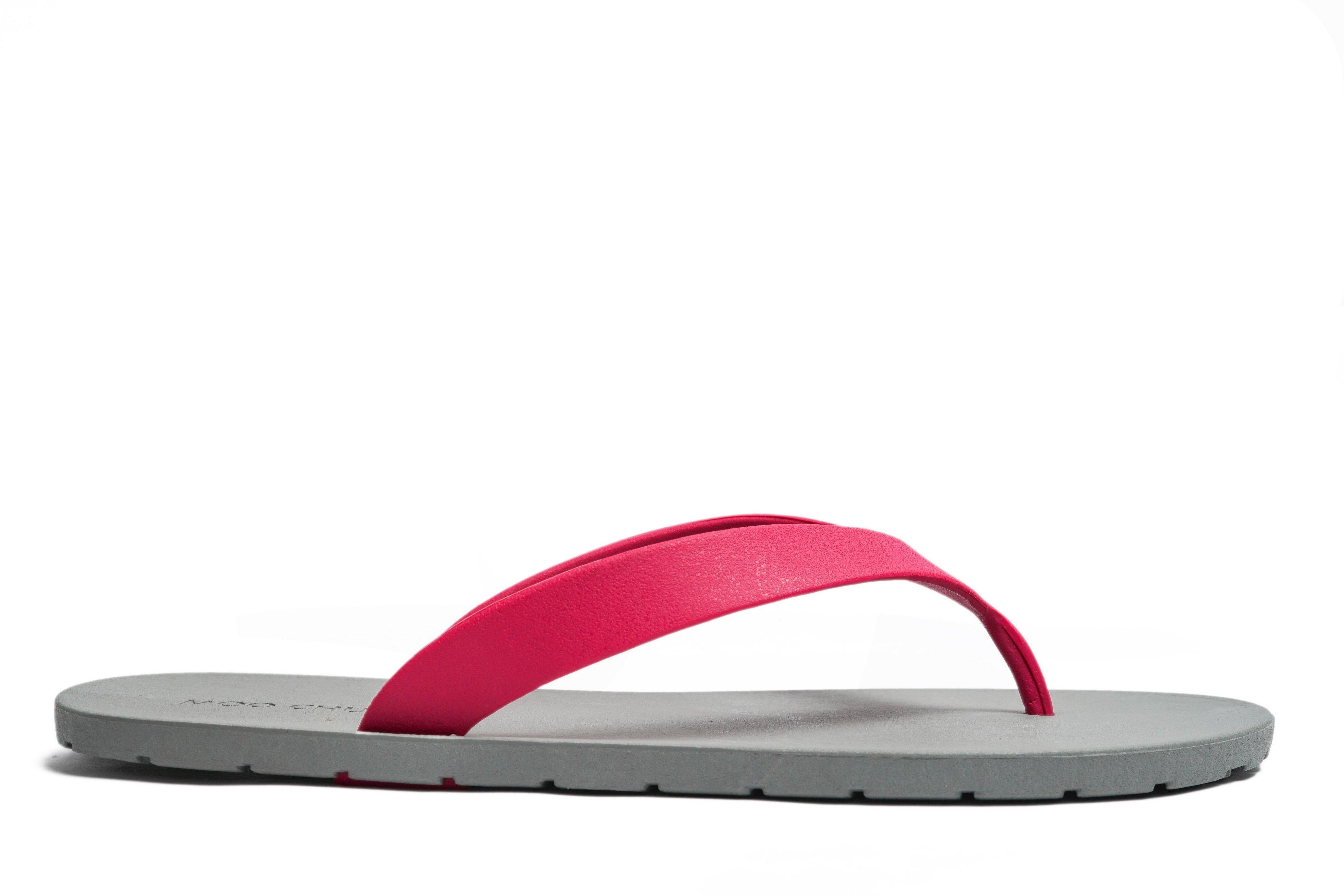 Flippy Grey Sole Pink Strap - Moo Chuu India