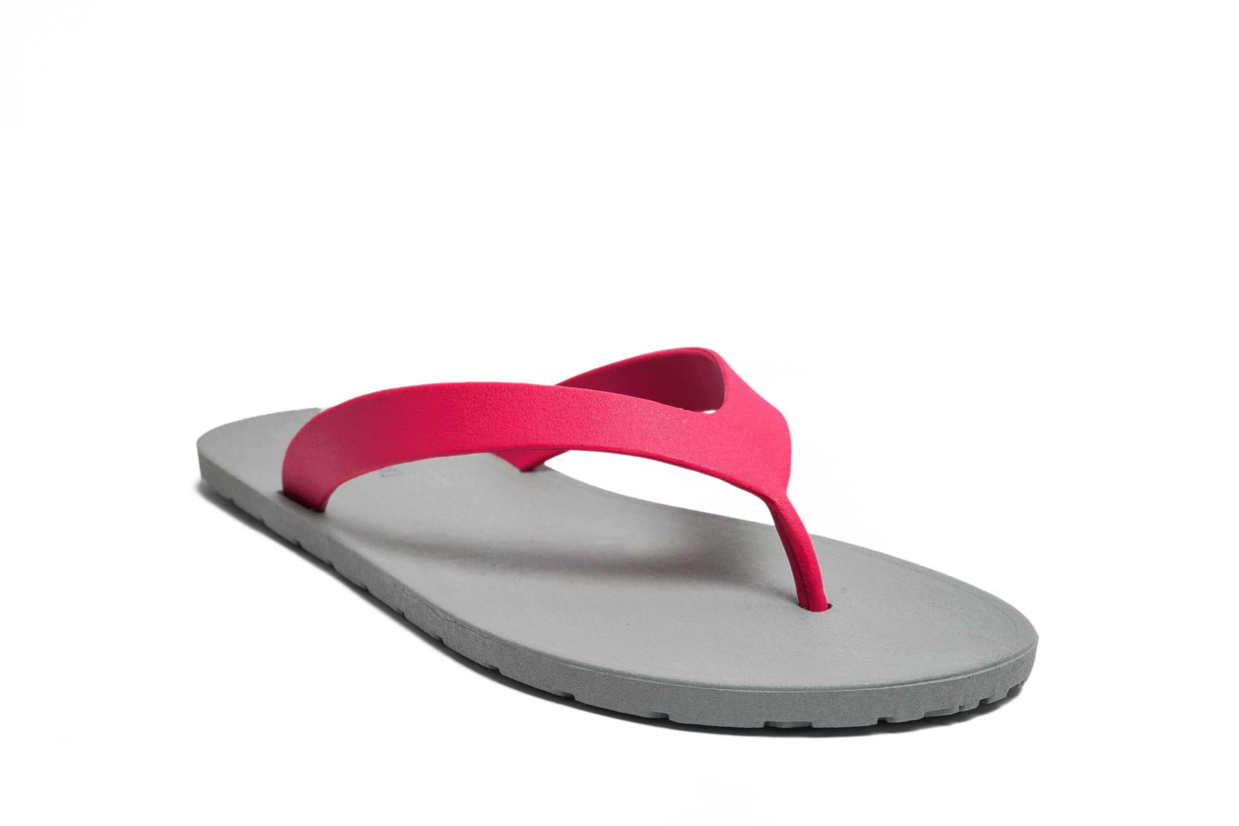 Flippy Grey Sole Pink Strap - Moo Chuu India
