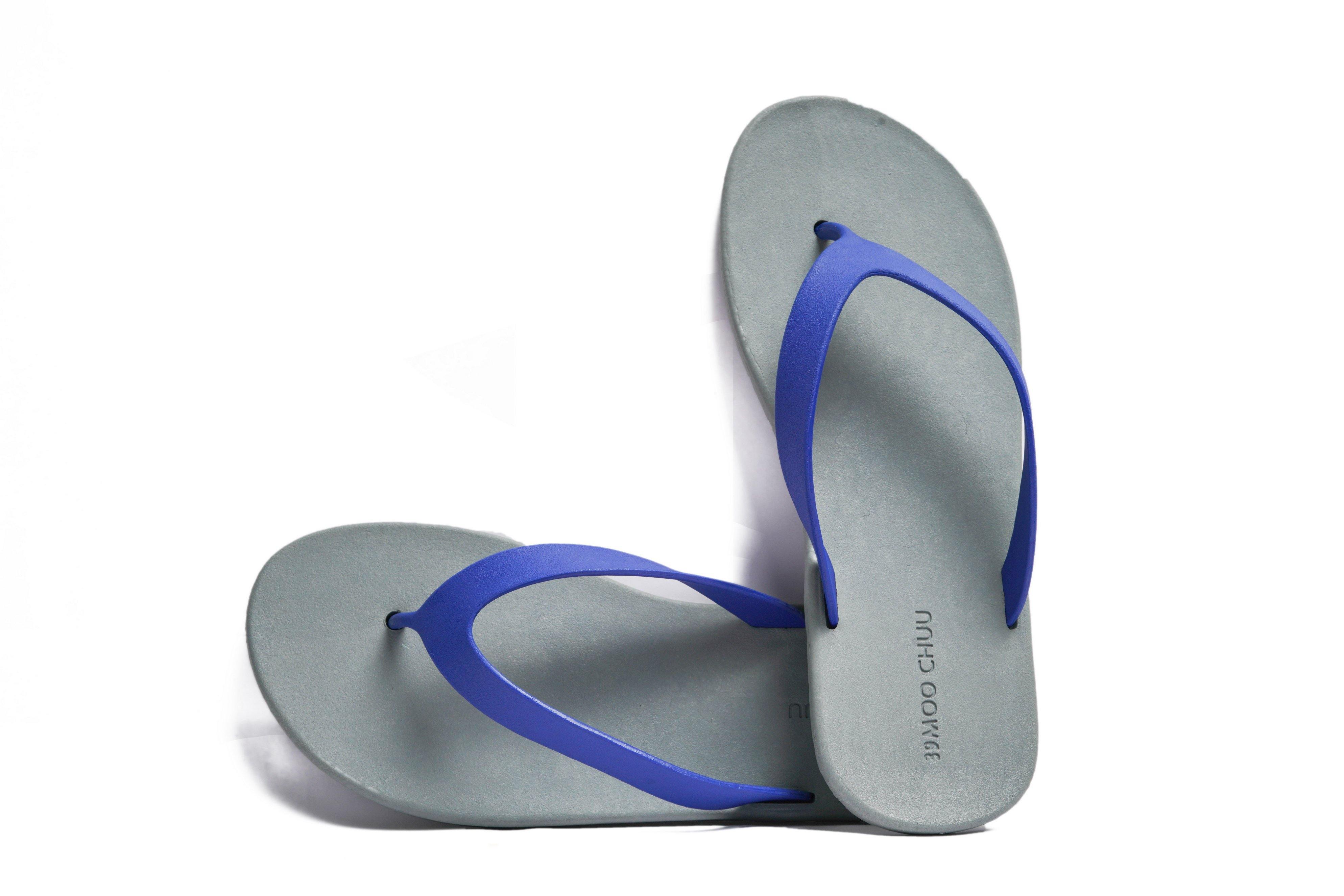 Flippy Grey Sole Blue Strap - Moo Chuu India