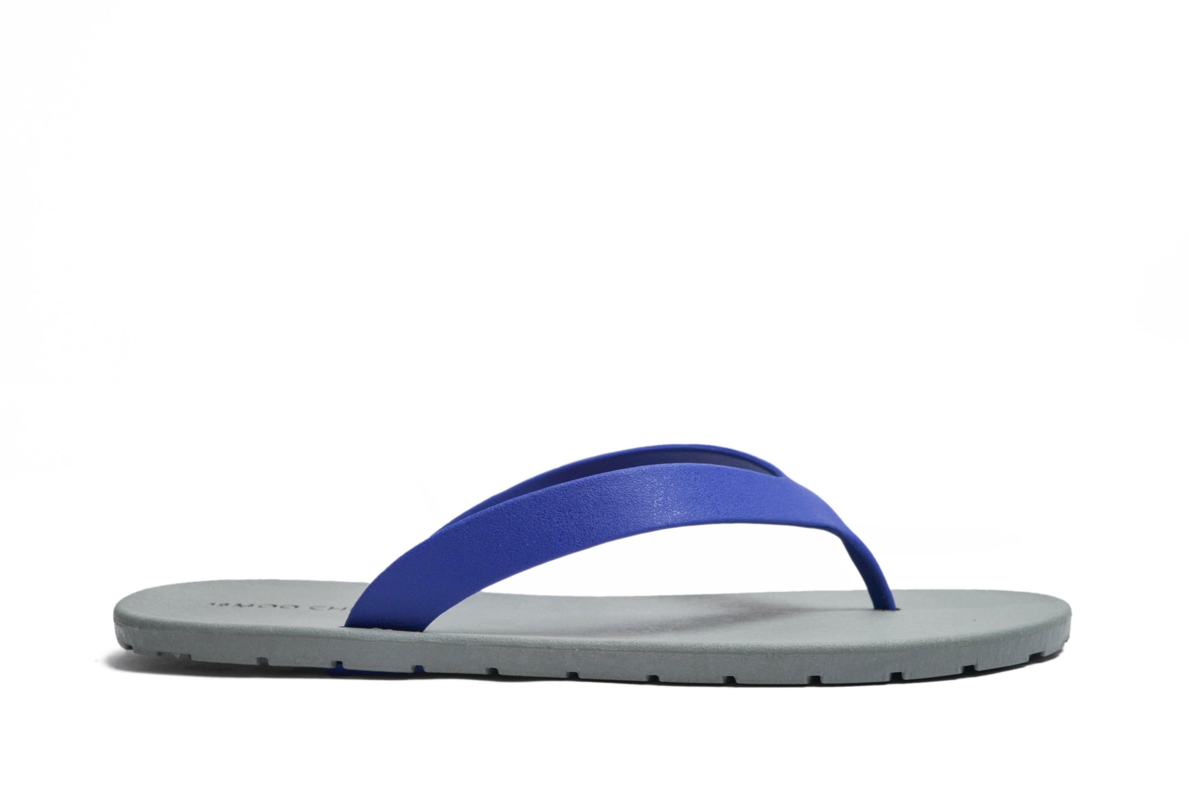 Flippy Grey Sole Blue Strap - Moo Chuu India