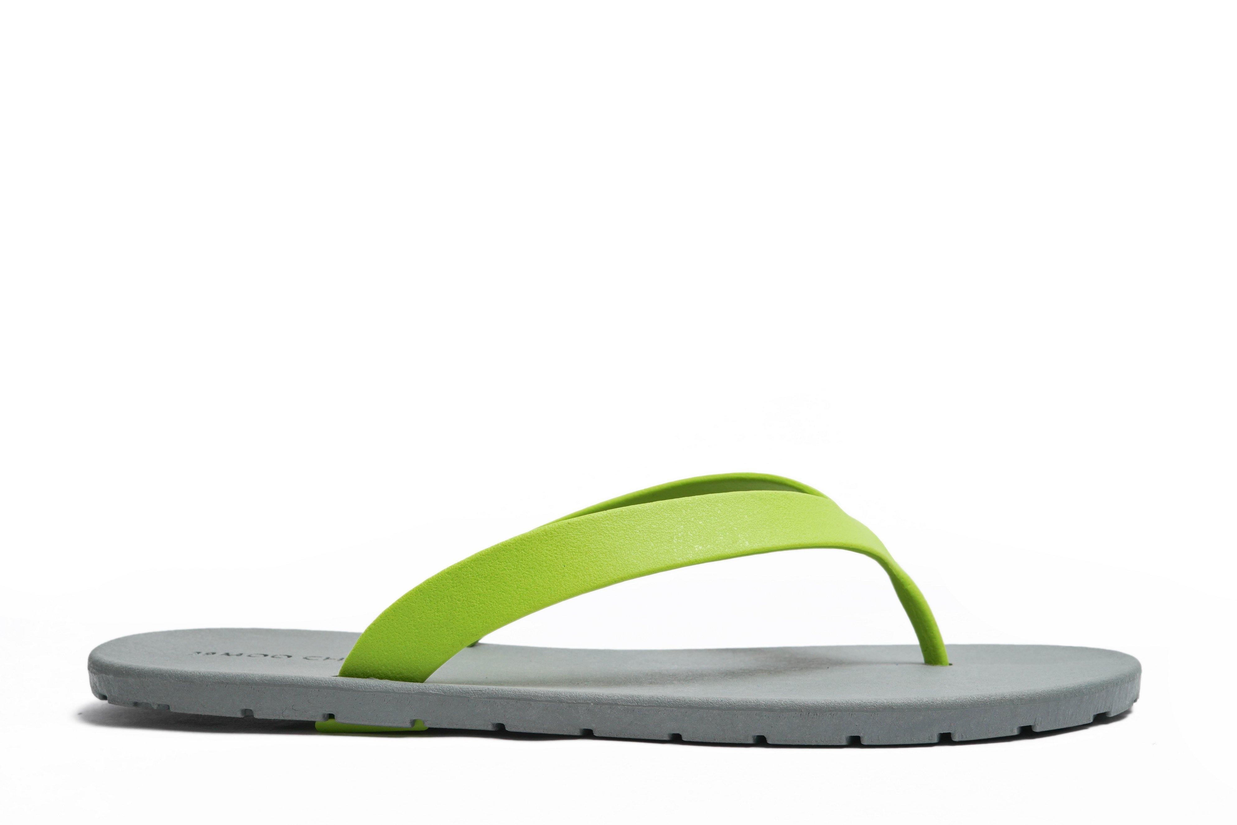 Flippy Grey Sole Lime Strap - Moo Chuu India