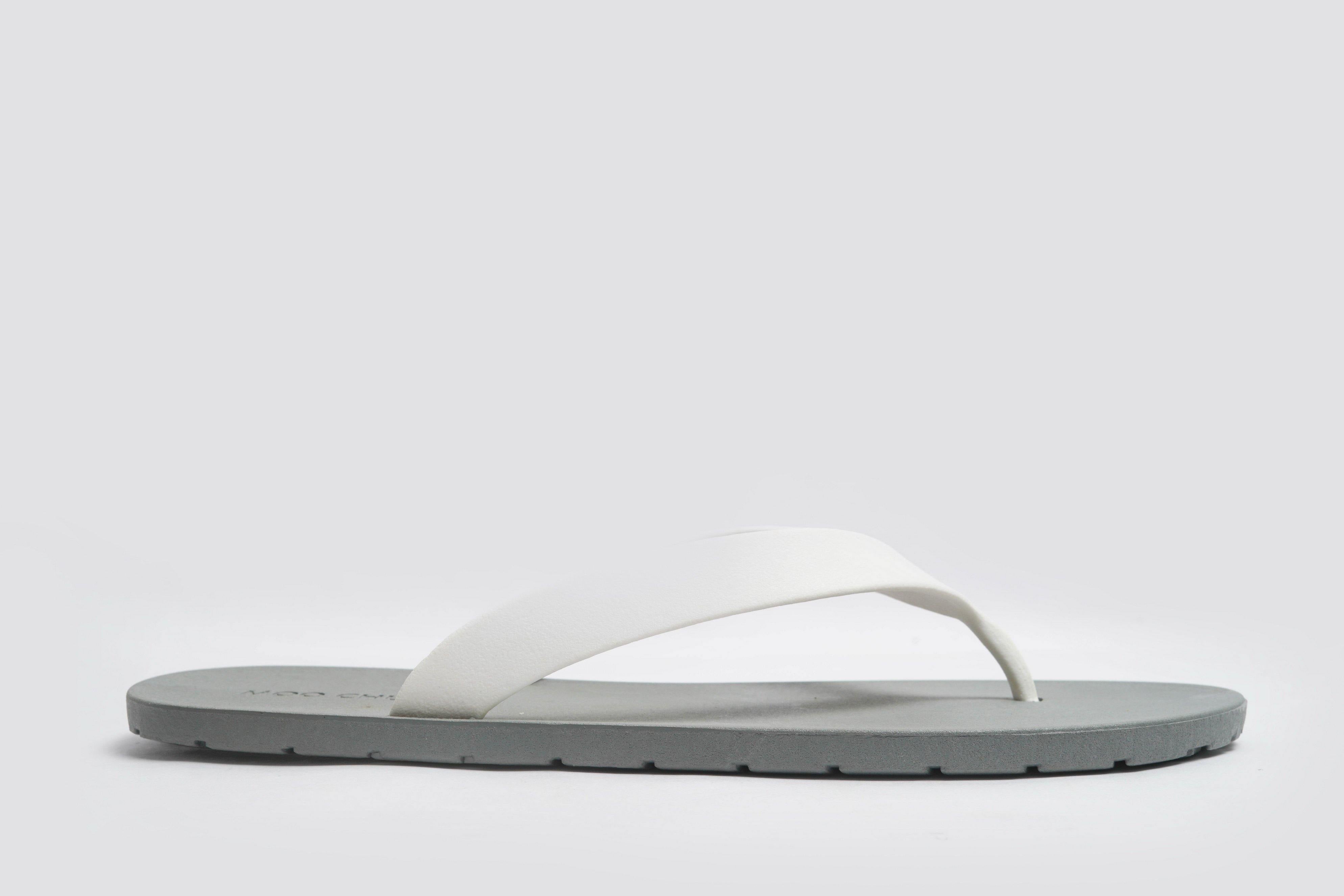 Flippy Grey Sole White Strap - Moo Chuu India
