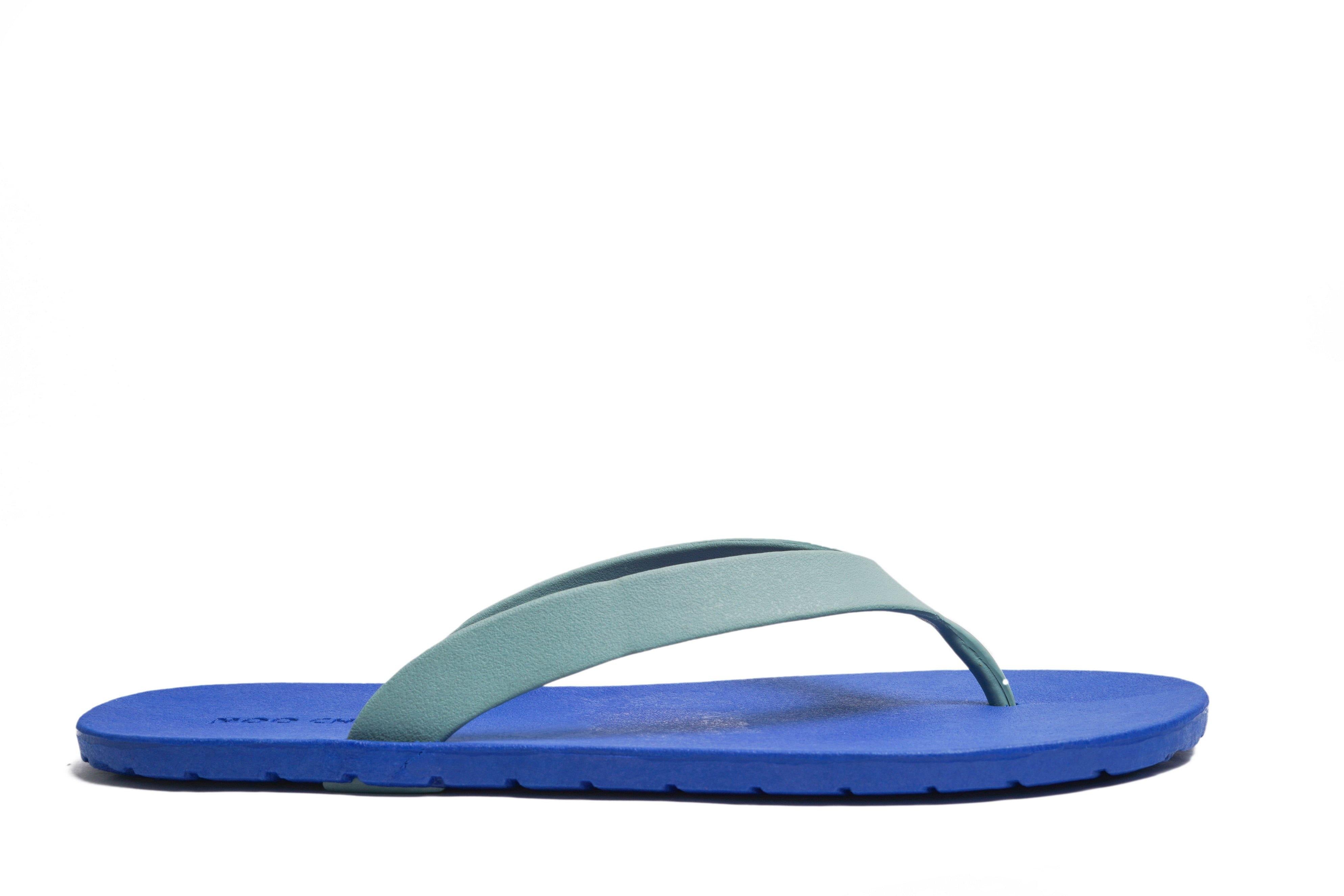Flippy Blue Sole Grey Strap - Moo Chuu India