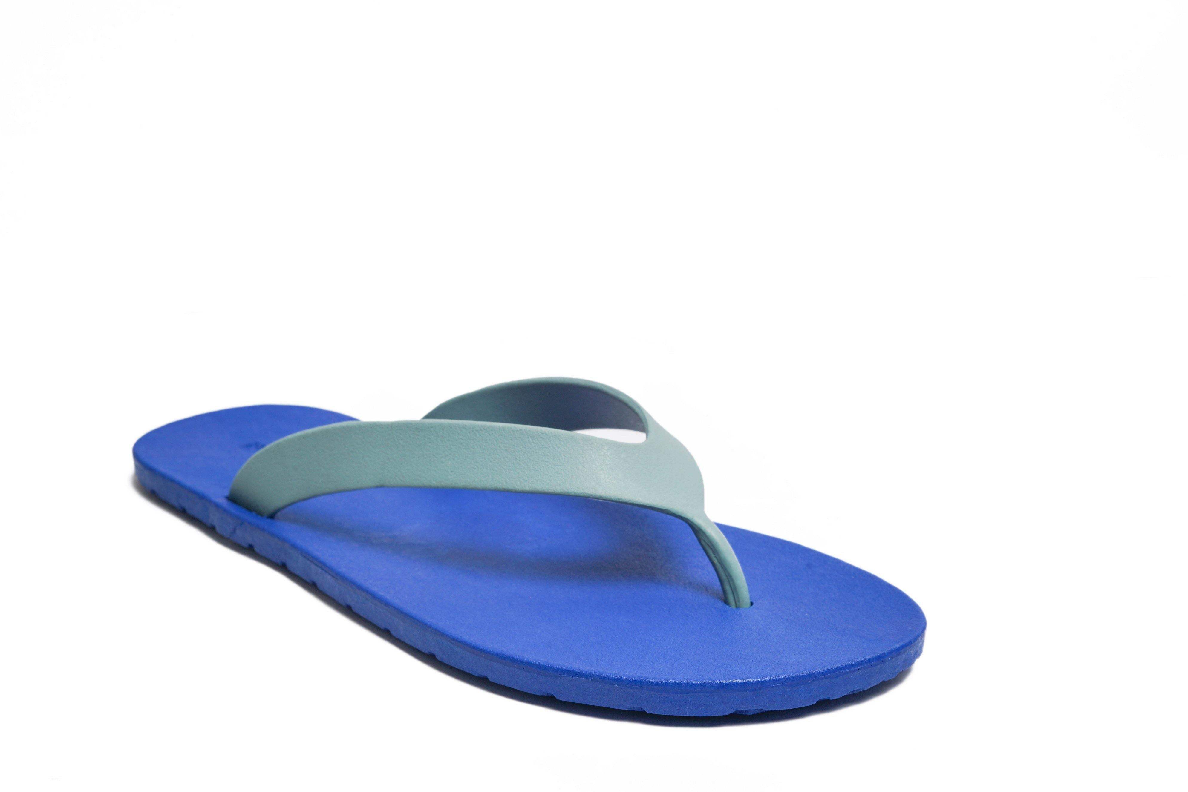 Flippy Blue Sole Grey Strap - Moo Chuu India