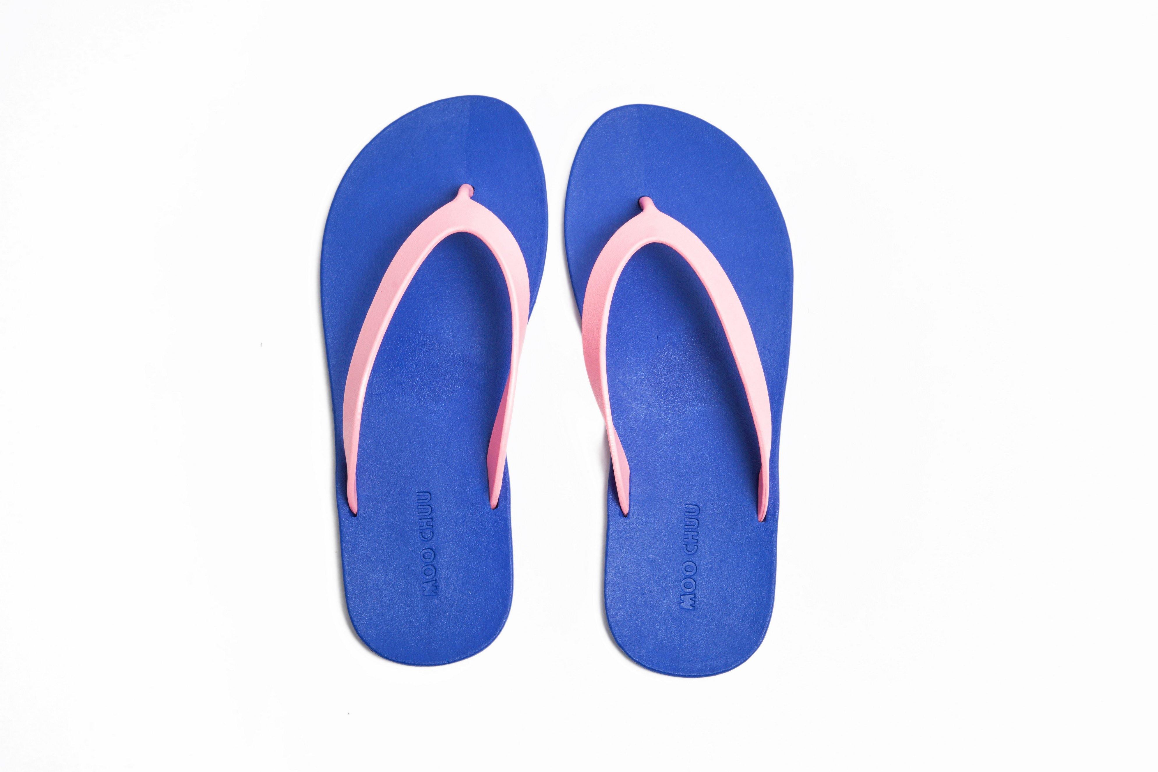 Flippy Blue Sole Light Pink Strap - Moo Chuu India