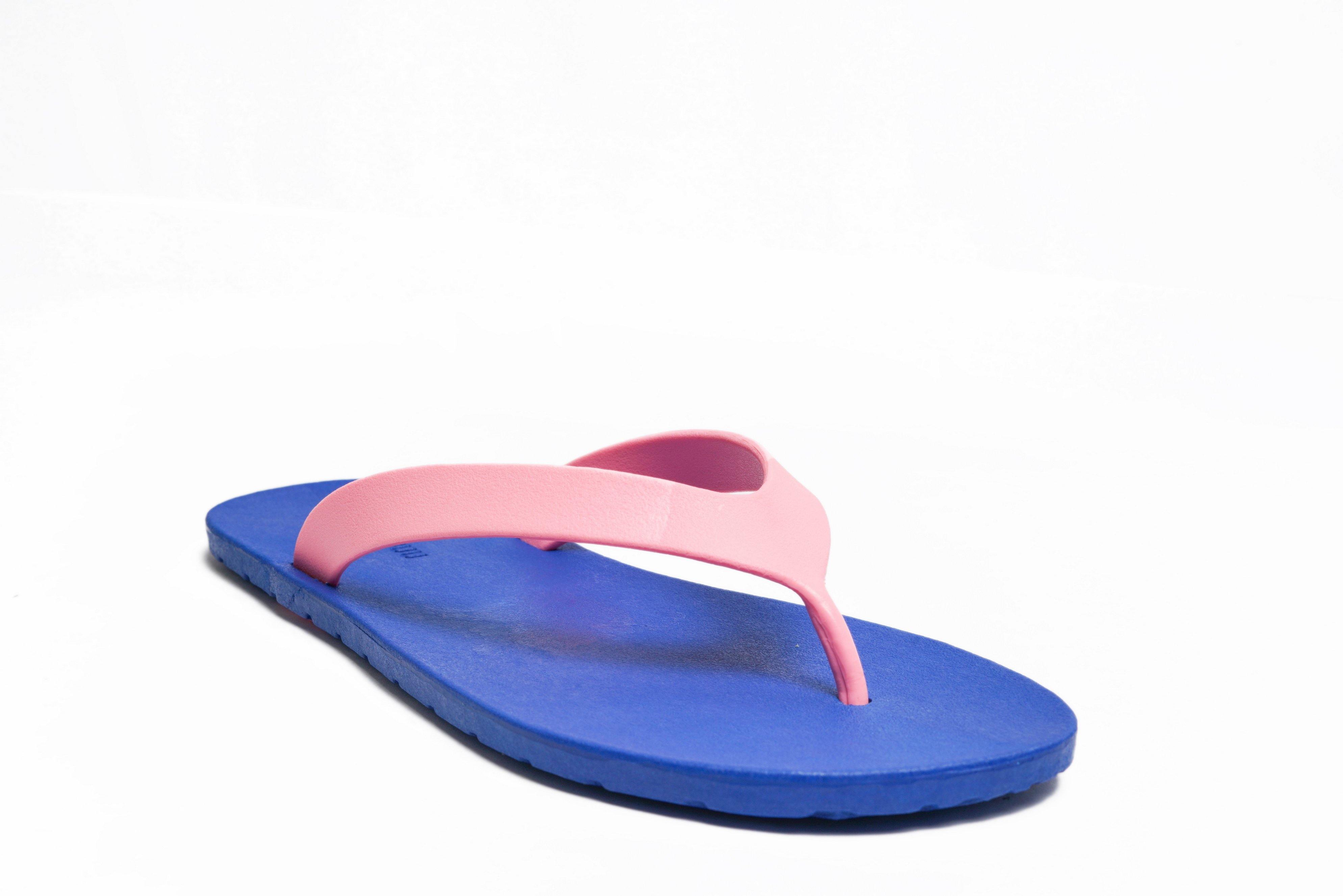 Flippy Blue Sole Light Pink Strap - Moo Chuu India