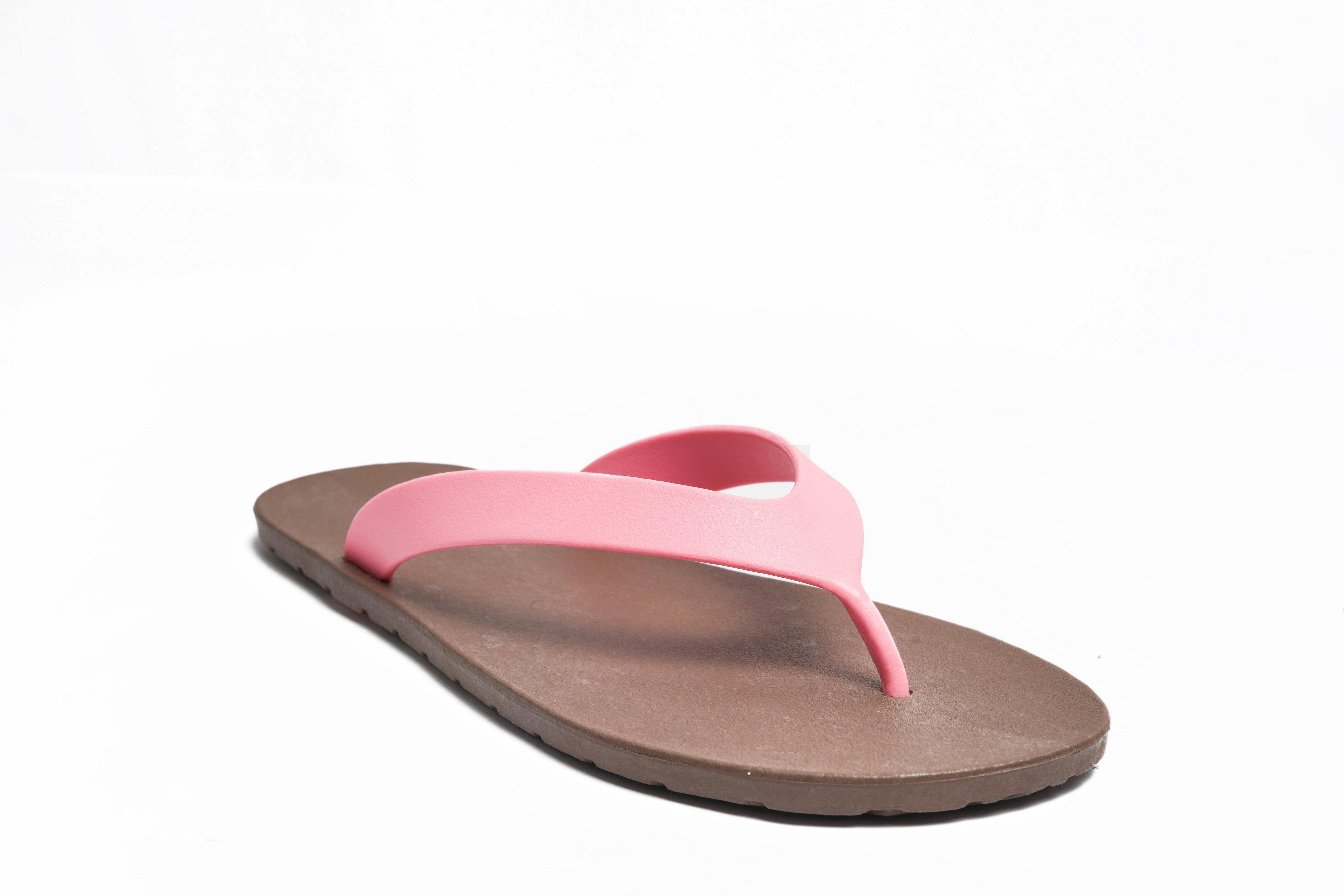 Flippy Brown Sole Light Pink Strap - Moo Chuu India