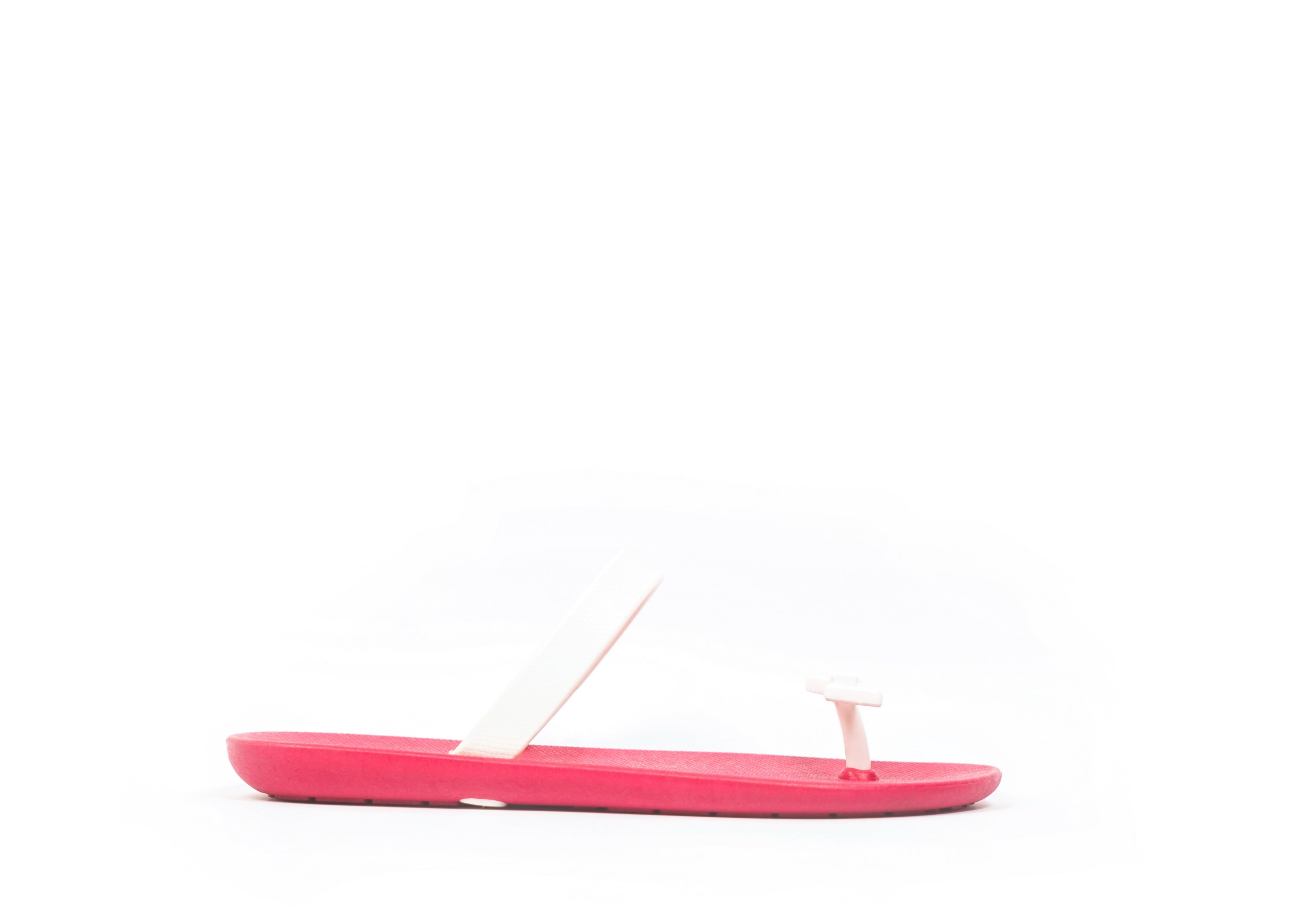 Sweety Bow Pink Sole White Strap