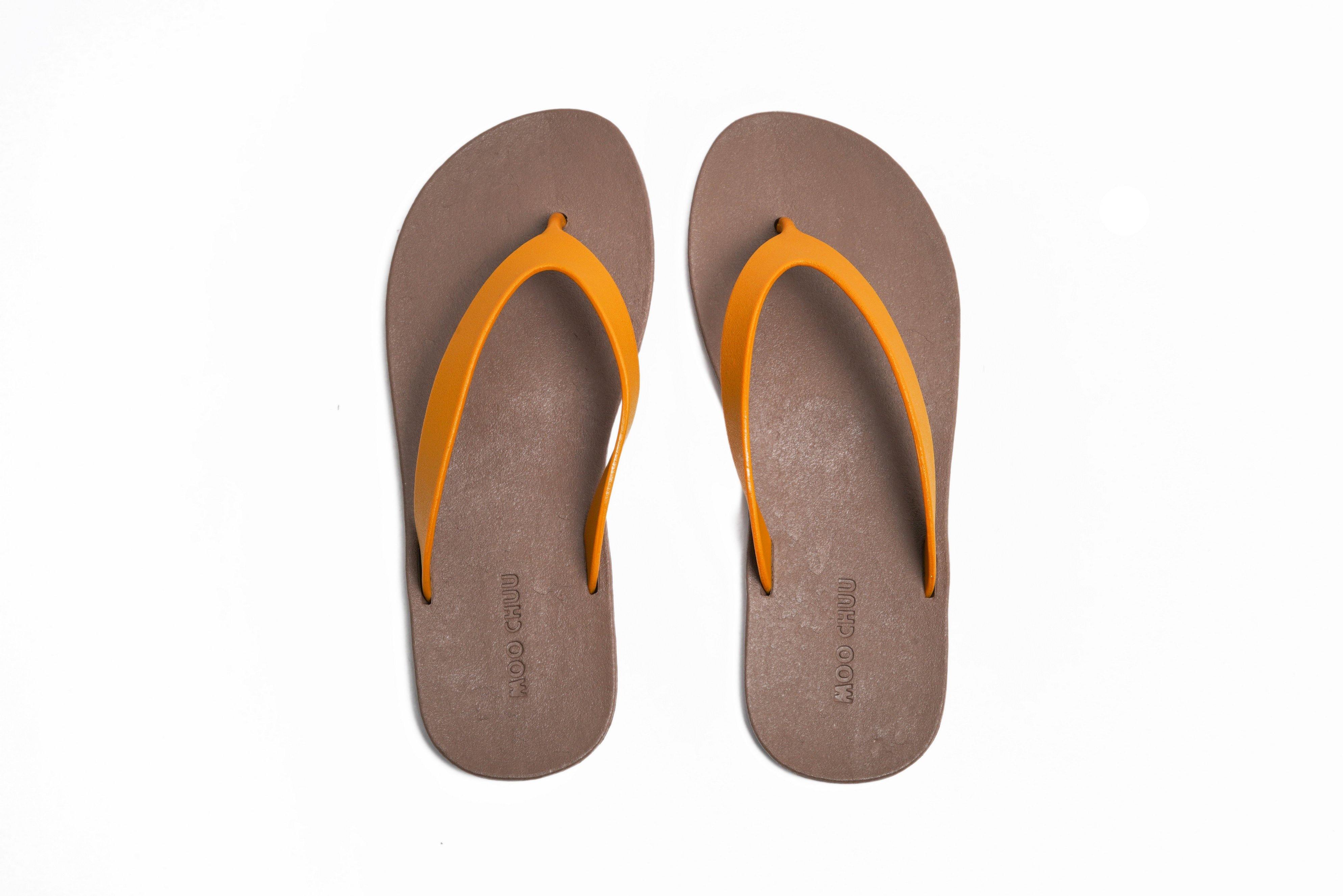 Flippy Brown Sole Caramel Strap - Moo Chuu India