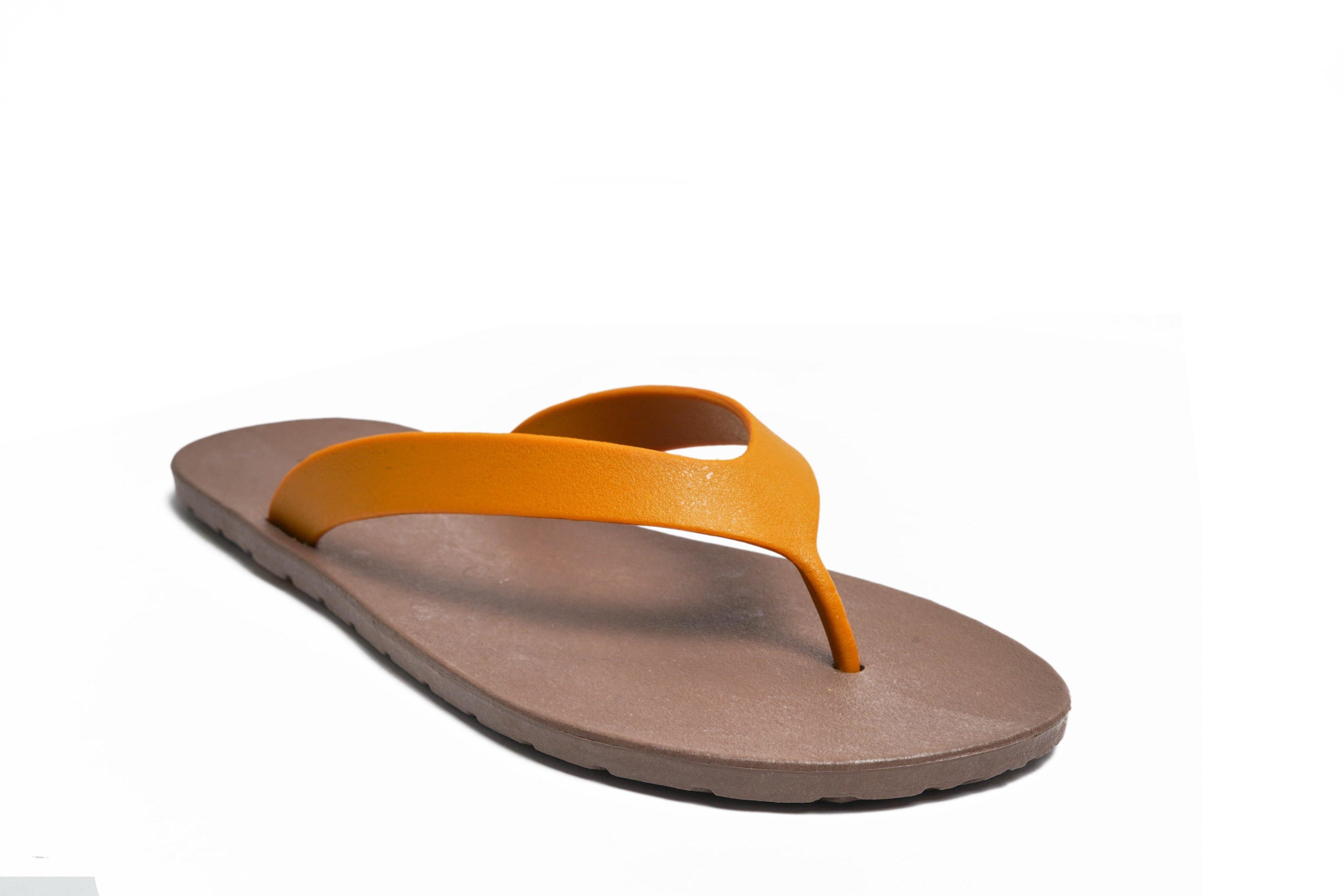 Flippy Brown Sole Caramel Strap - Moo Chuu India