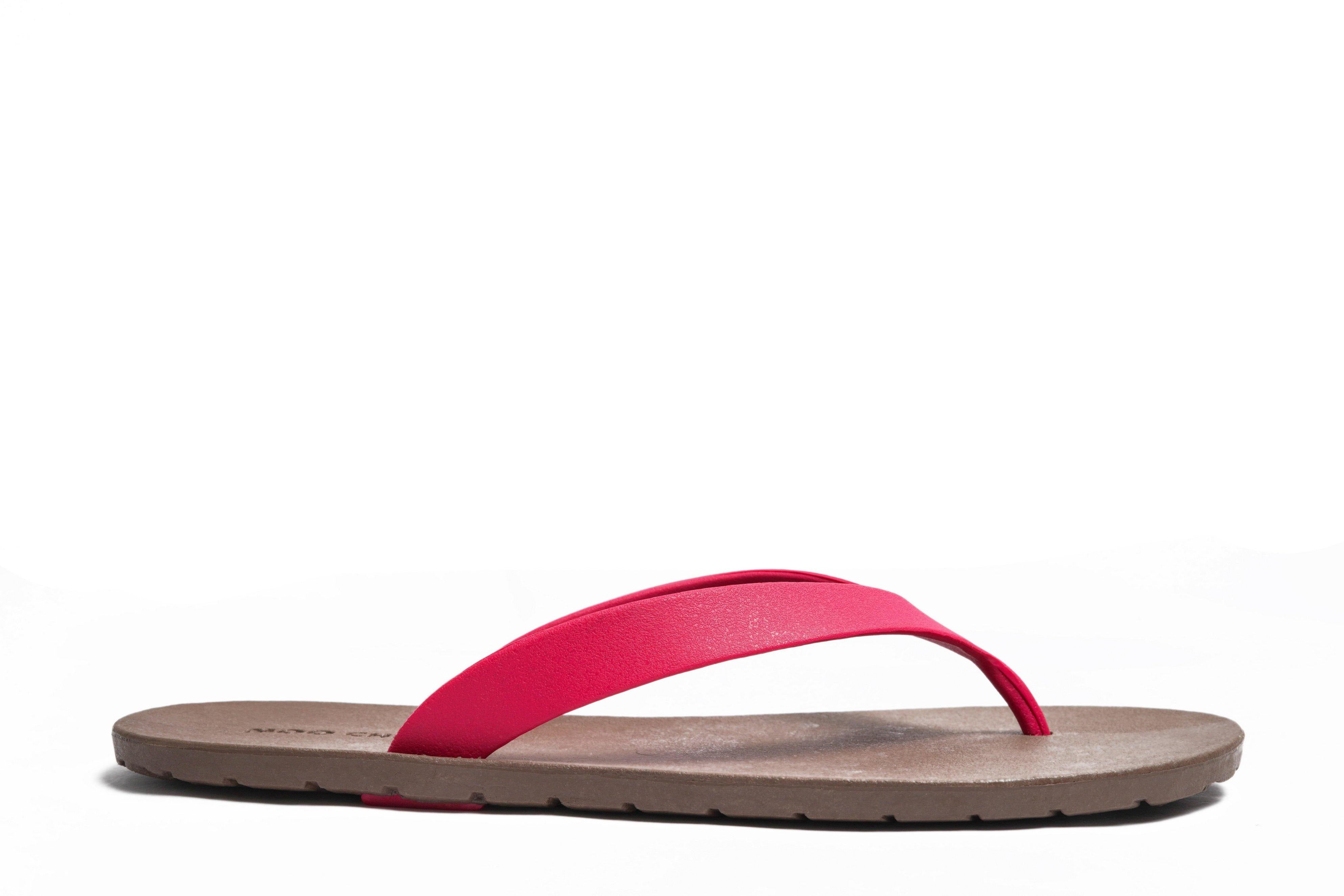Flippy Brown Sole Pink Strap - Moo Chuu India
