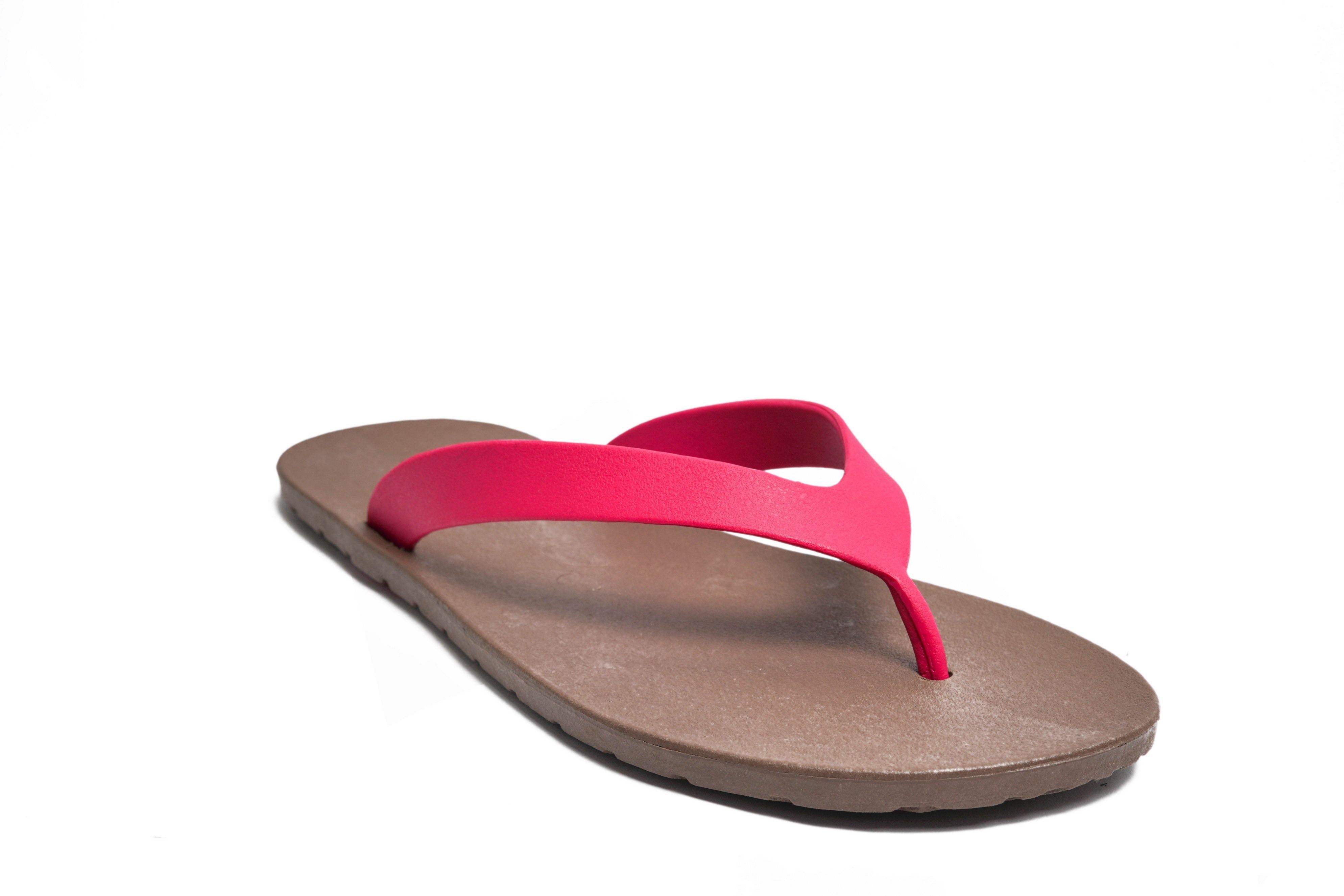 Flippy Brown Sole Pink Strap - Moo Chuu India