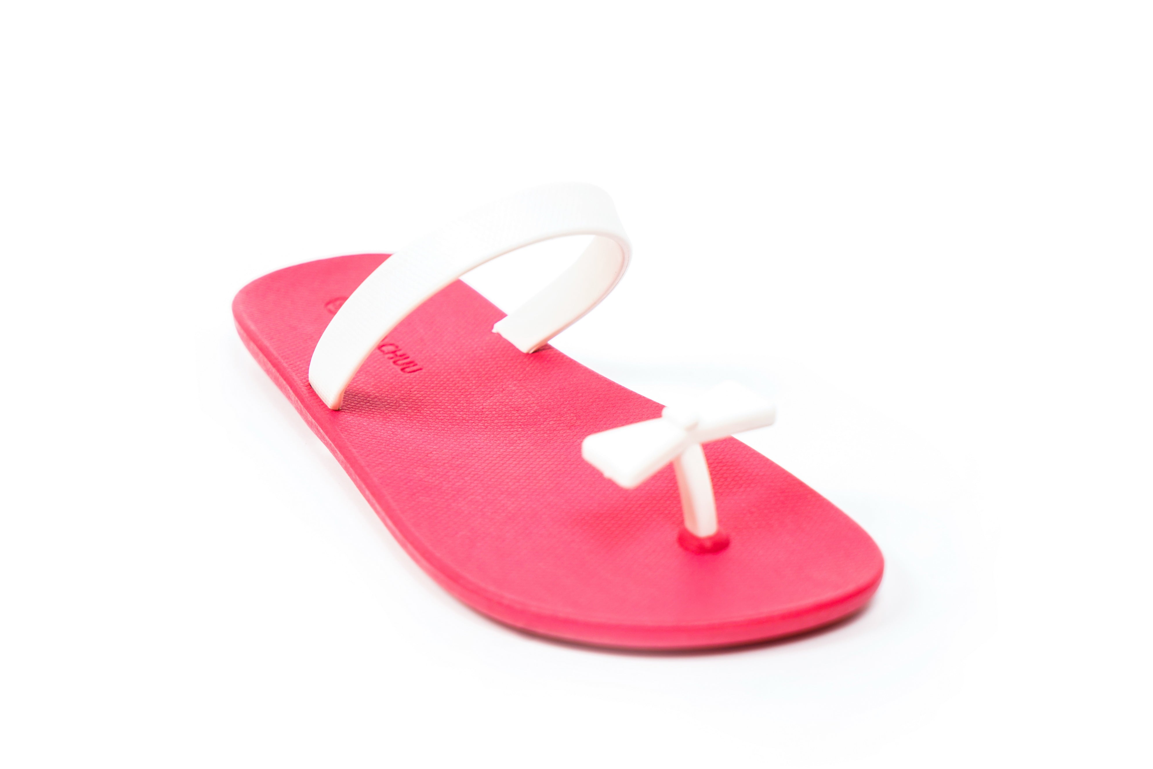 Sweety Bow Pink Sole White Strap