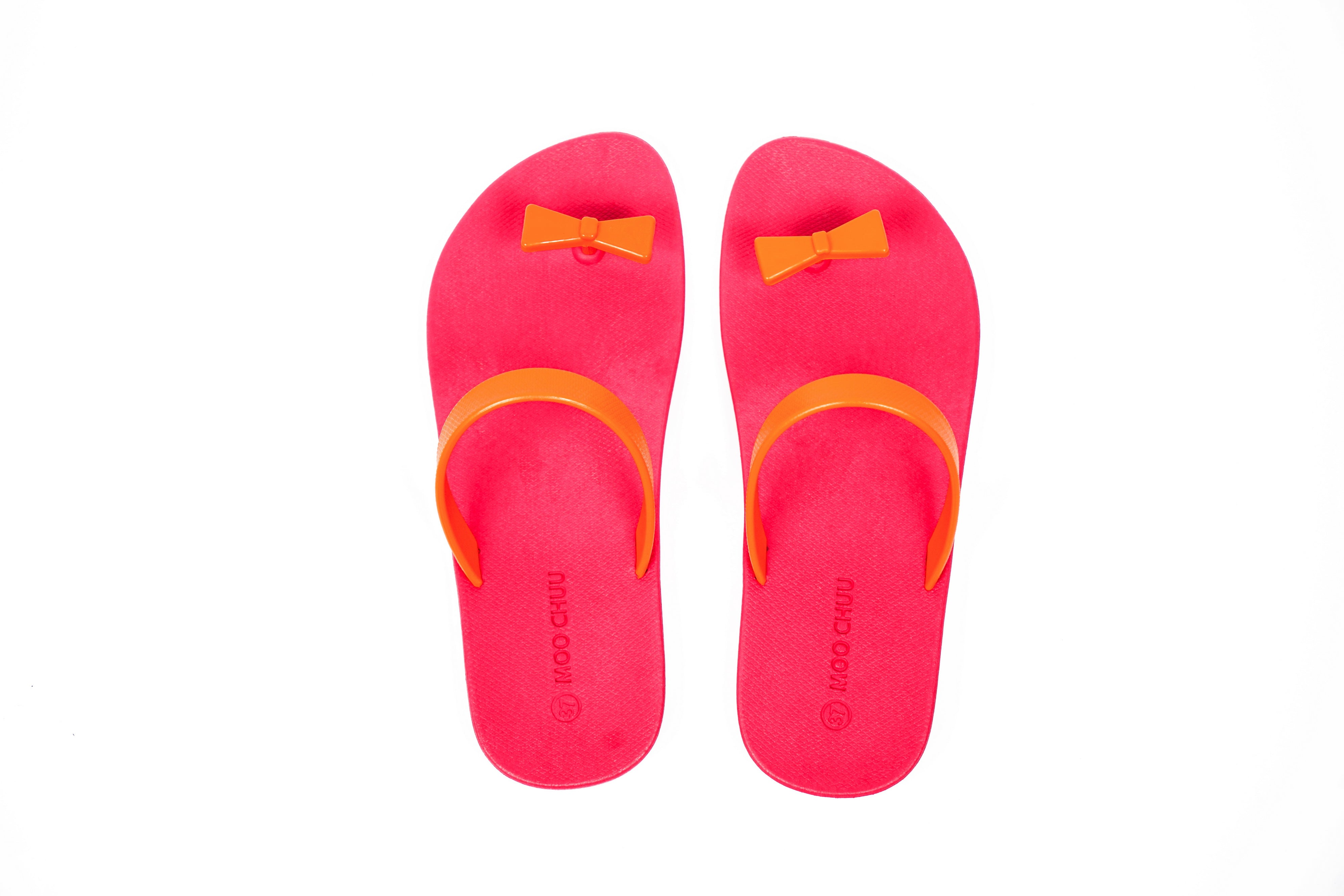 Sweety Bow Pink Sole Orange Strap