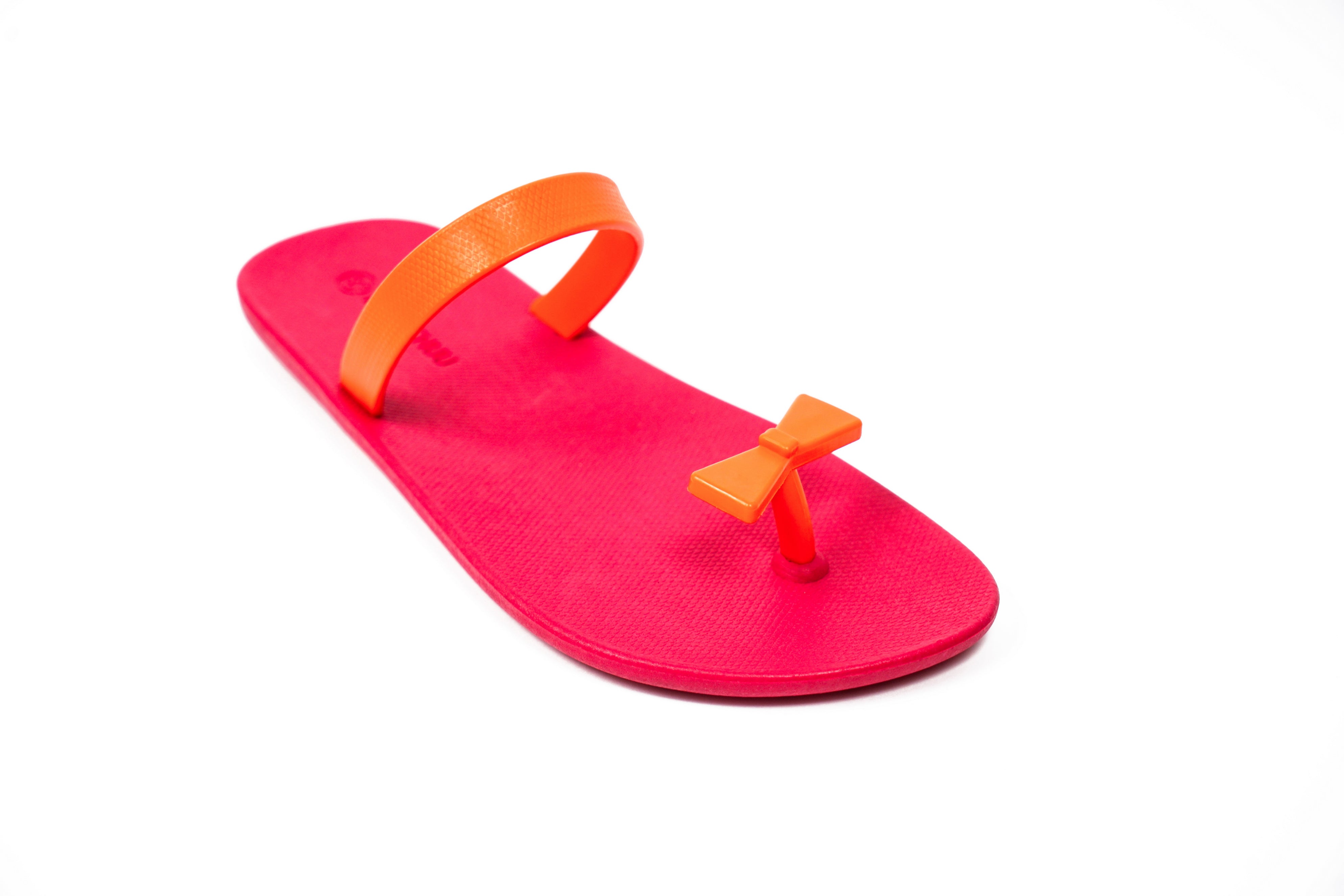 Sweety Bow Pink Sole Orange Strap