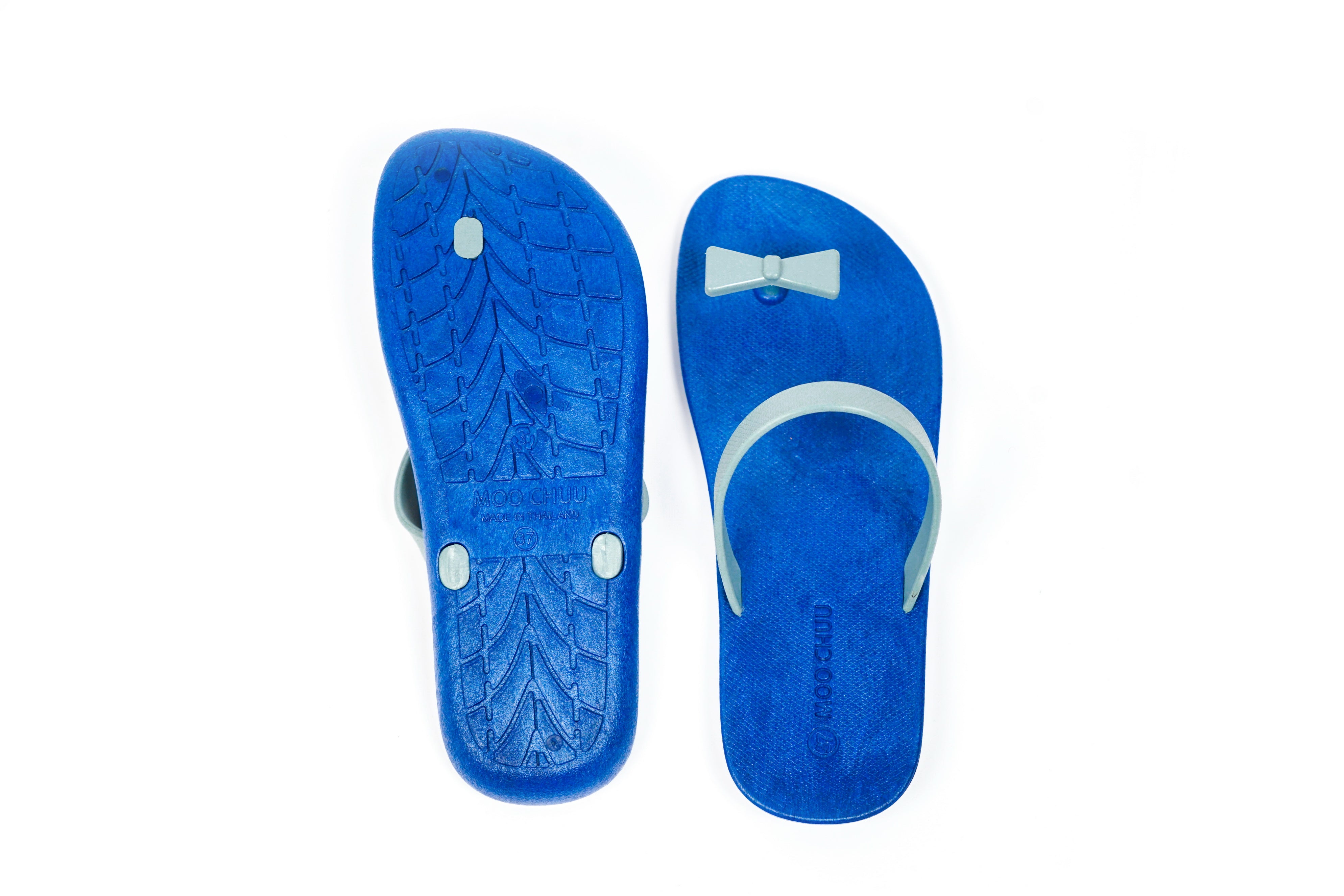 Sweety Bow Blue Sole Grey Strap