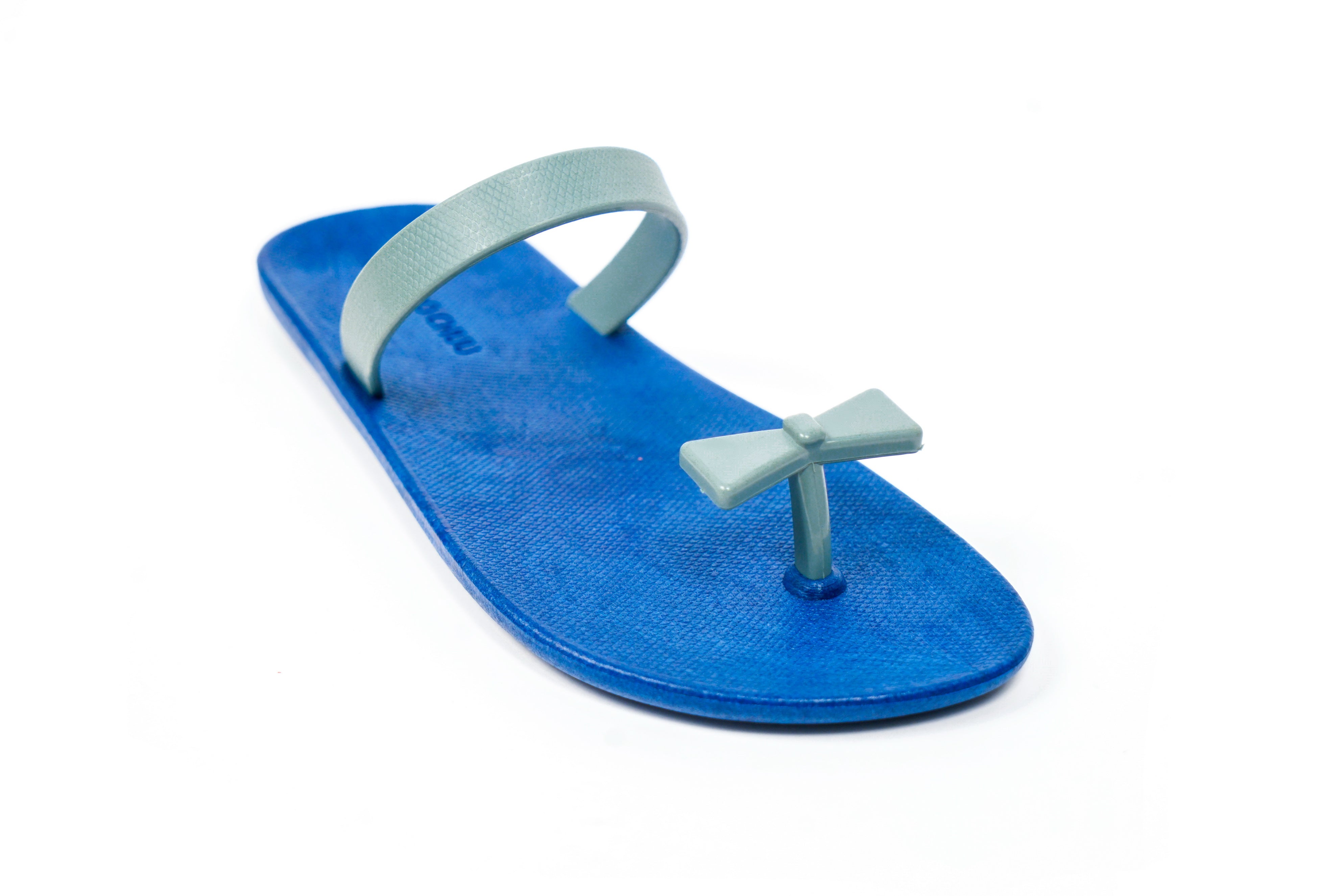 Sweety Bow Blue Sole Grey Strap