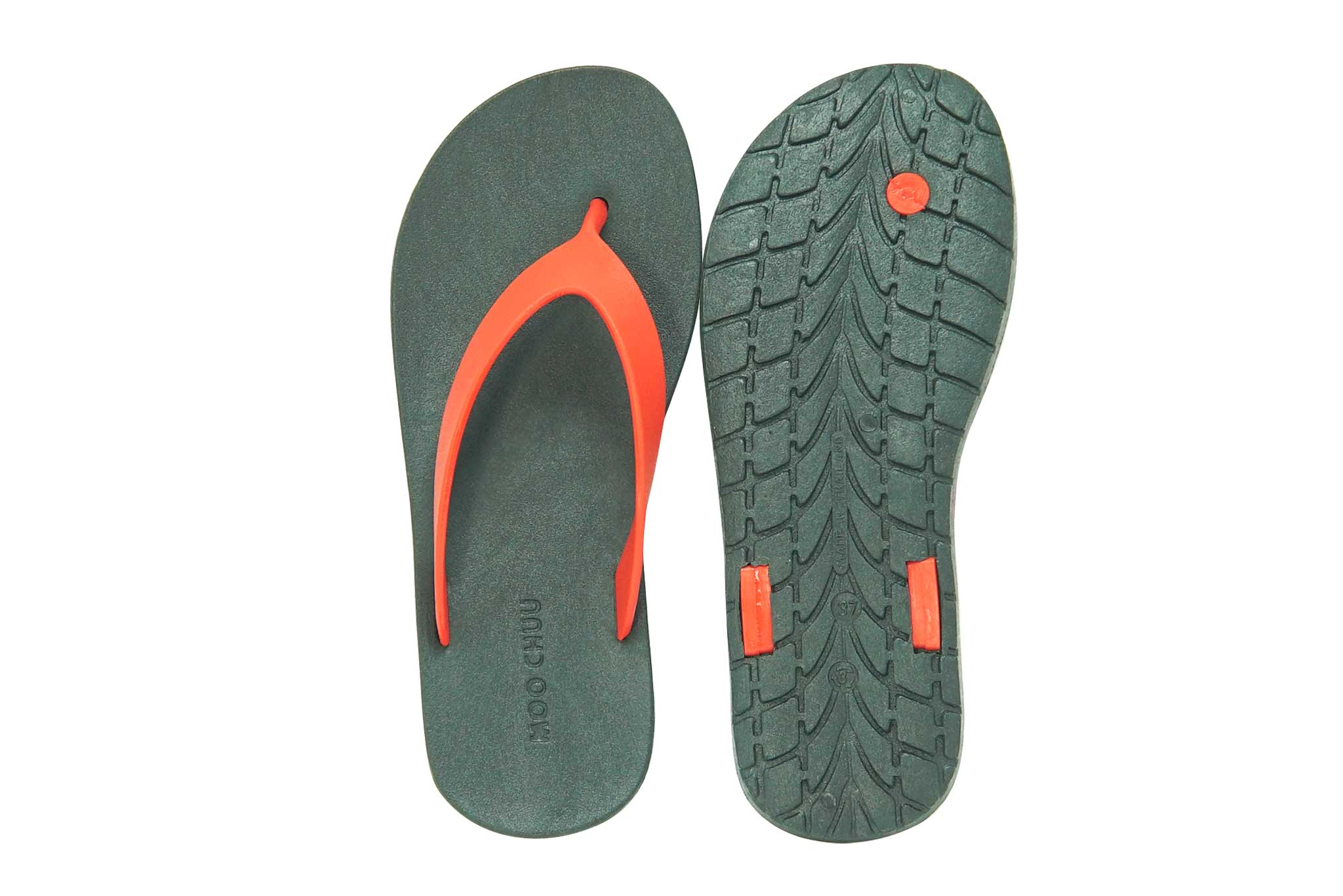Flippy Black Sole Red Strap