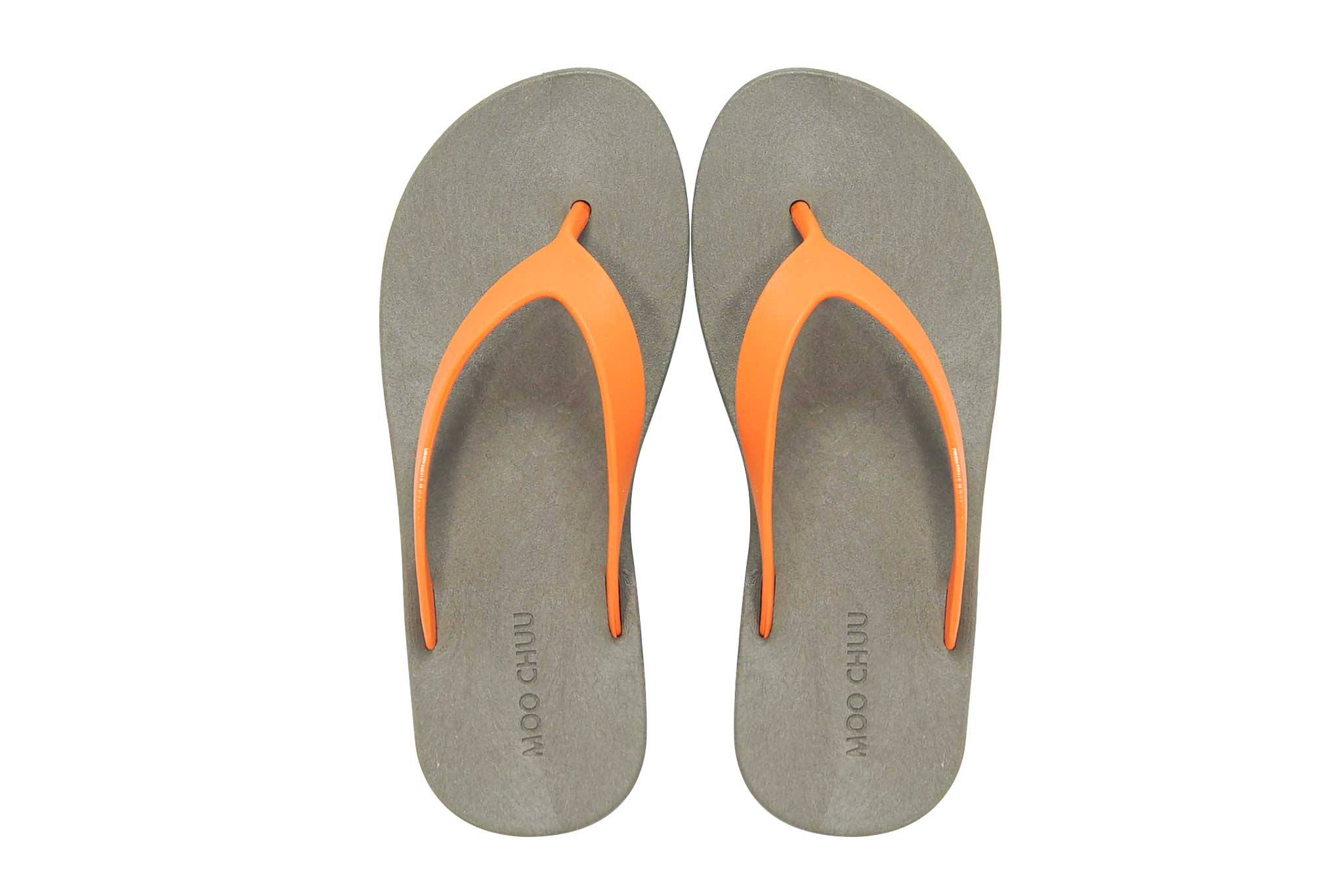 Flippy Brown Sole Orange Strap