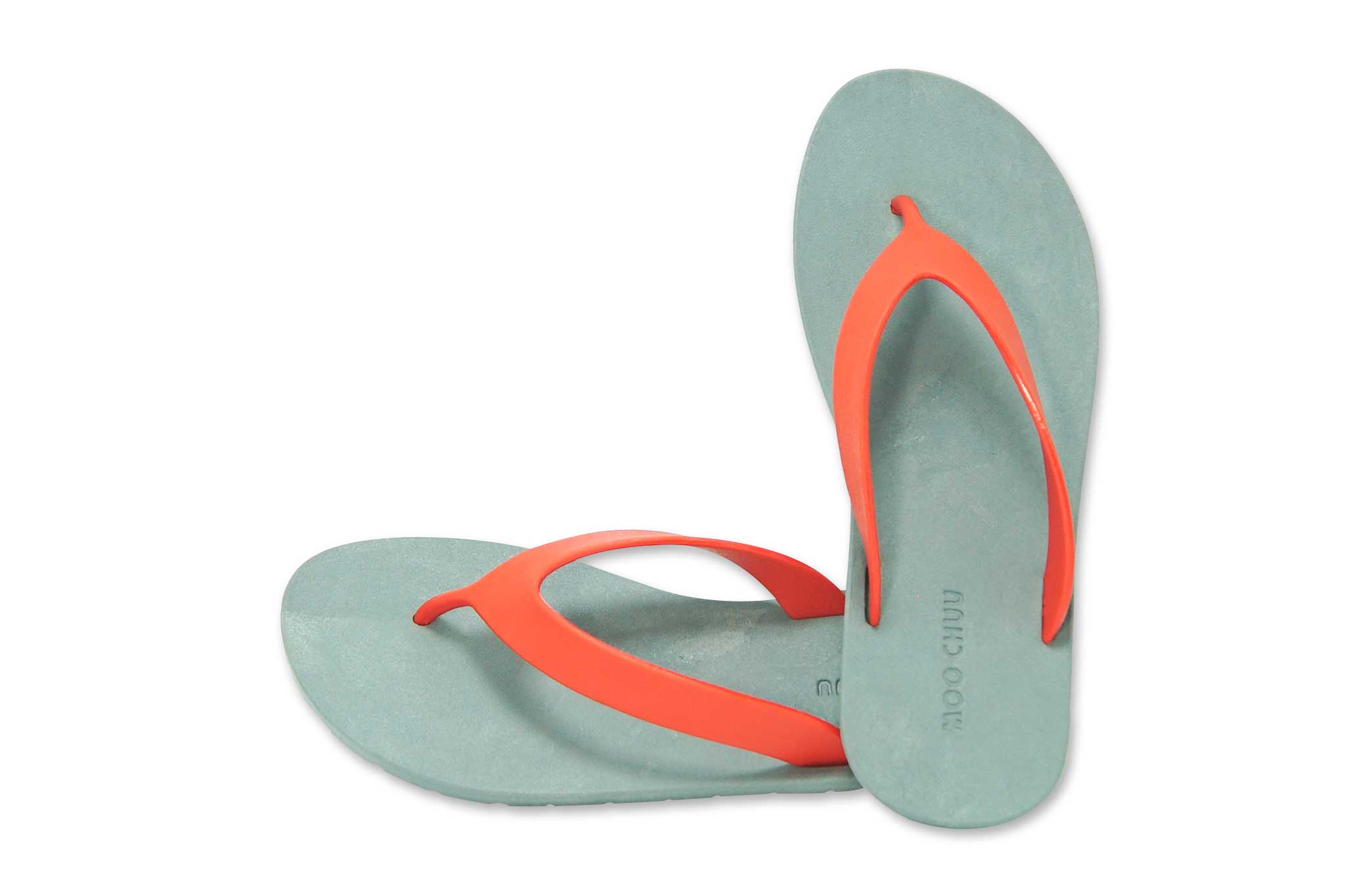 Flippy Grey Sole Red Strap