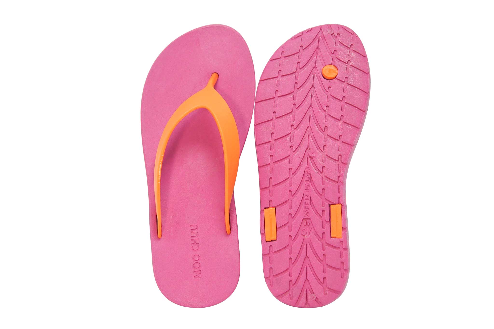 Flippy Pink Sole Orange Strap