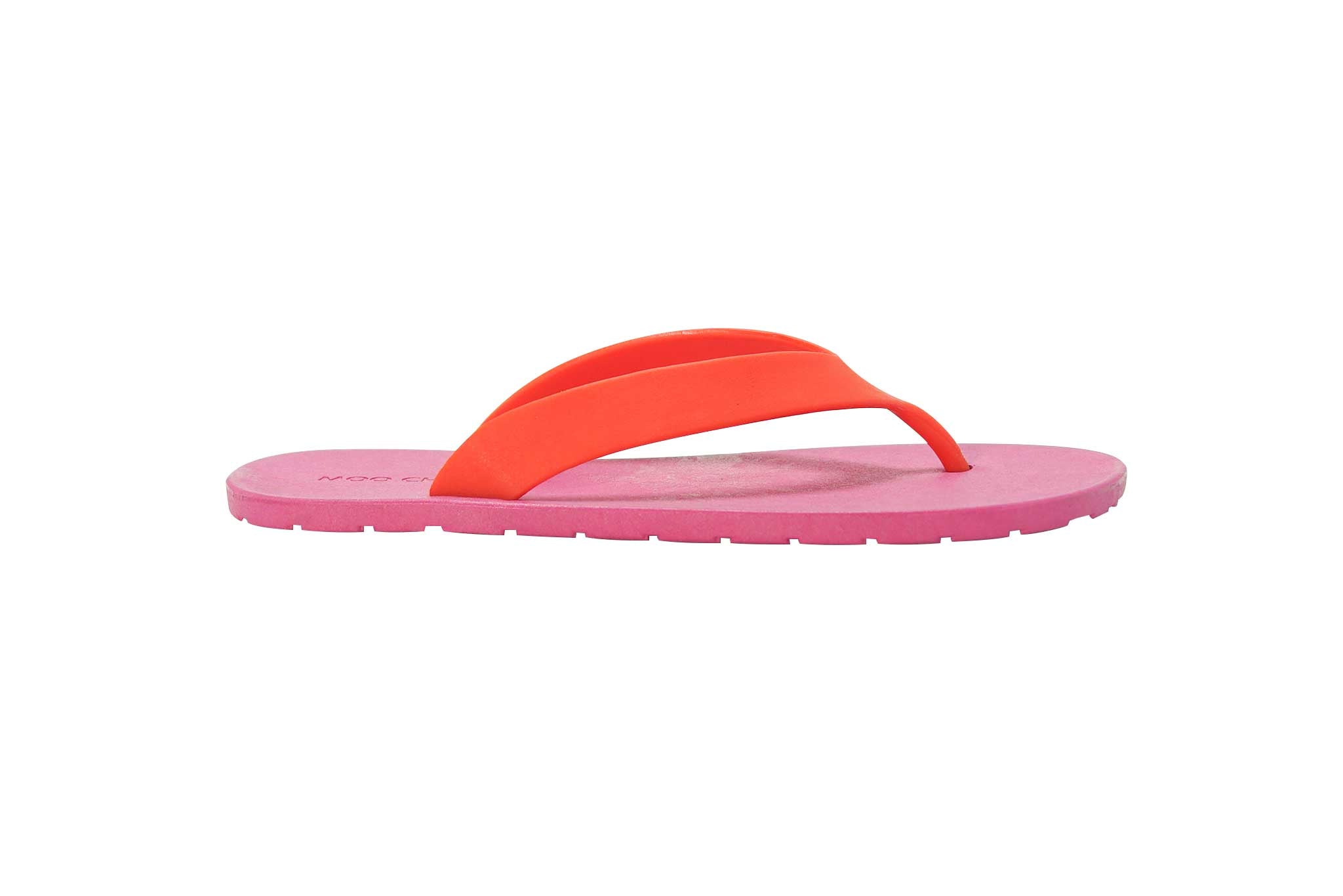 Flippy Pink Sole Red Strap