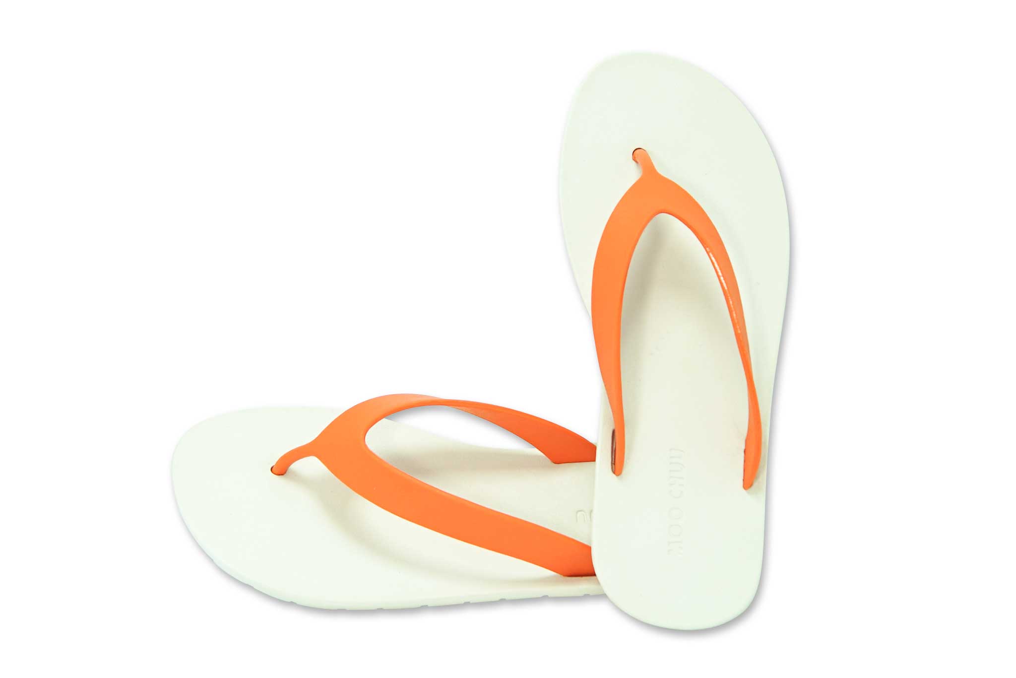 Flippy White Sole Orange Strap
