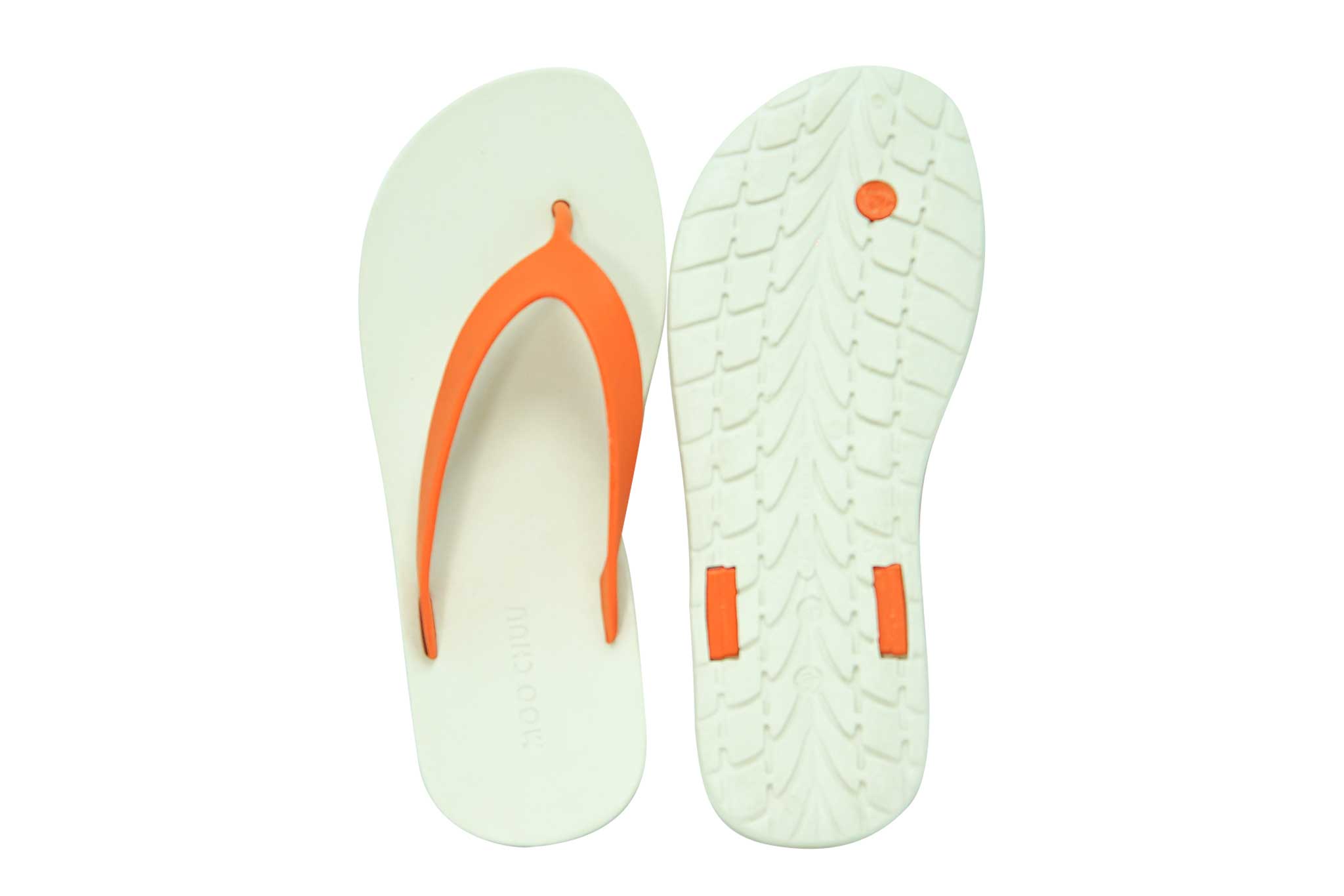 Flippy White Sole Orange Strap