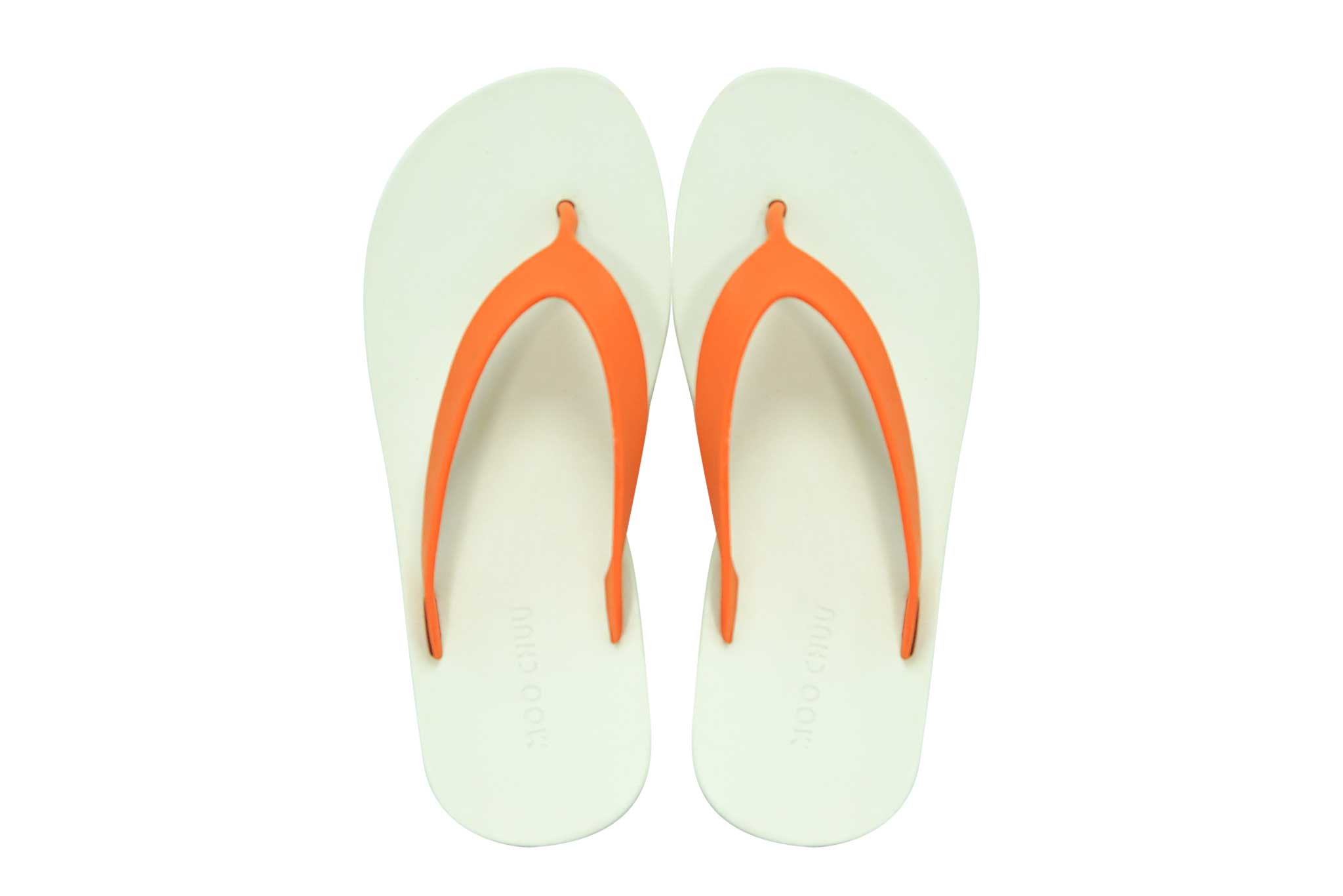 Flippy White Sole Orange Strap