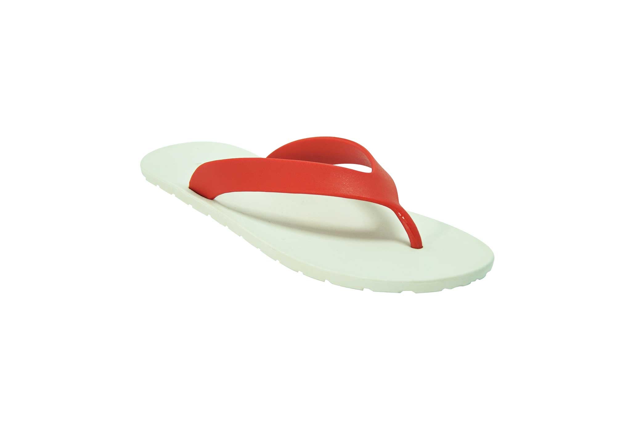 Flippy White Sole Red Strap