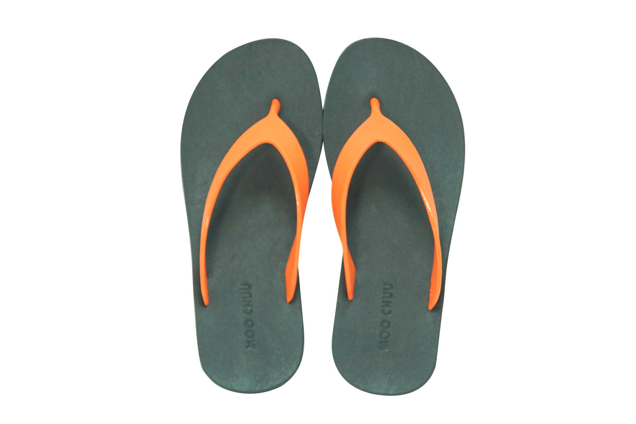 Flippy Black Sole Orange Strap